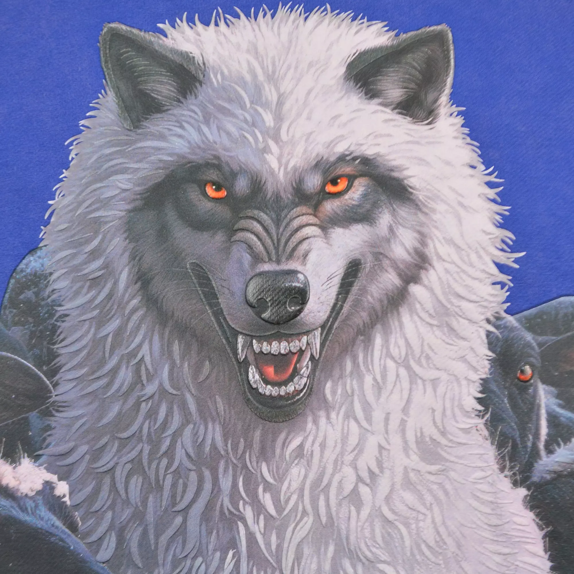 Streetz Iz Watchin Men's Wolves Among Sheep Tee - Blue - BLUE