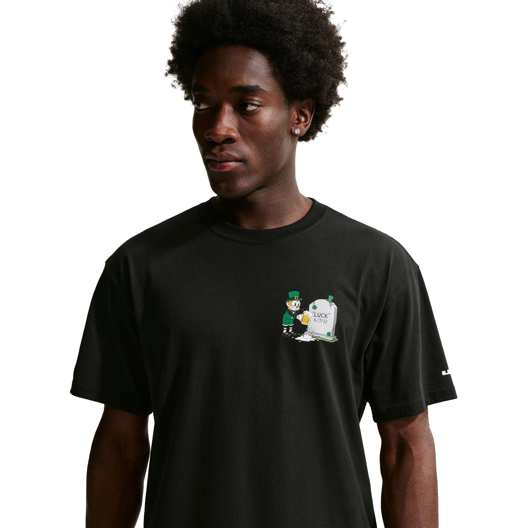 Nike LeBron "Green With Envy" Men's Basketball Tee - Black - BLACK Thumbnail View 1