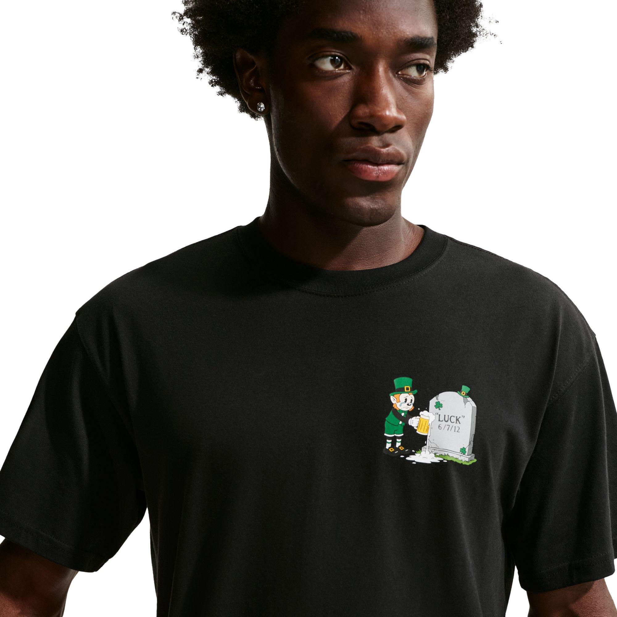 Nike LeBron "Green With Envy" Men's Basketball Tee - Black - BLACK Thumbnail View 3