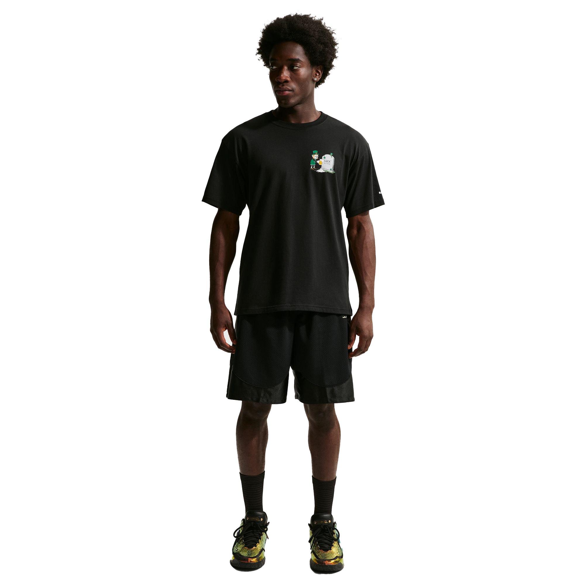 Nike LeBron "Green With Envy" Men's Basketball Tee - Black - BLACK Thumbnail View 5