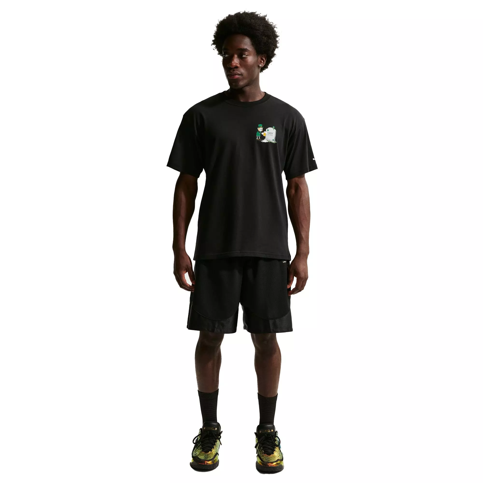Nike LeBron "Green With Envy" Men's Basketball Tee - Black - BLACK