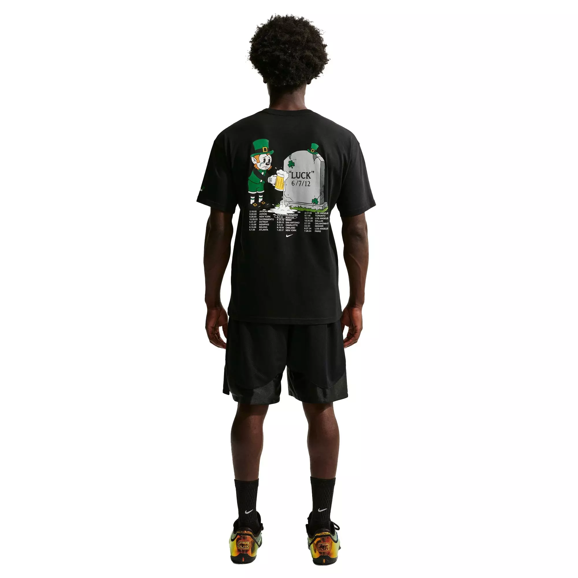 Nike LeBron "Green With Envy" Men's Basketball Tee - Black - BLACK