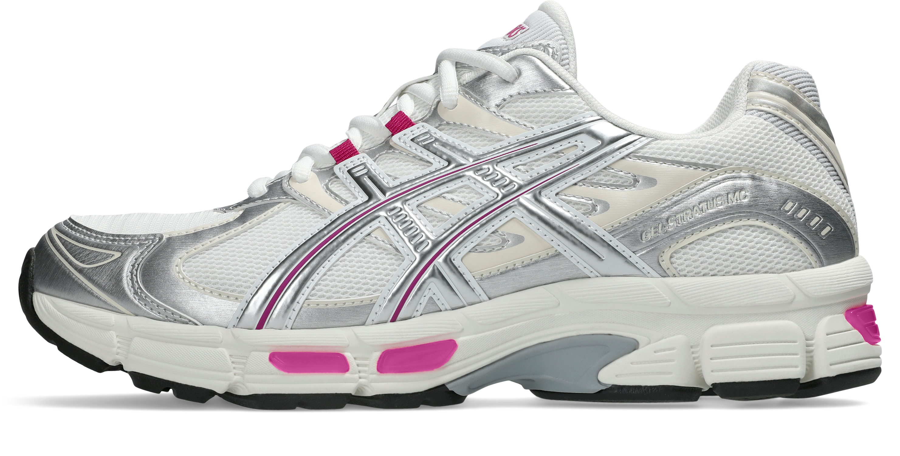 ASICS GEL-STRATUS MC "Raspberry" Shoe - WHITE/RASPBERRY Thumbnail View 4