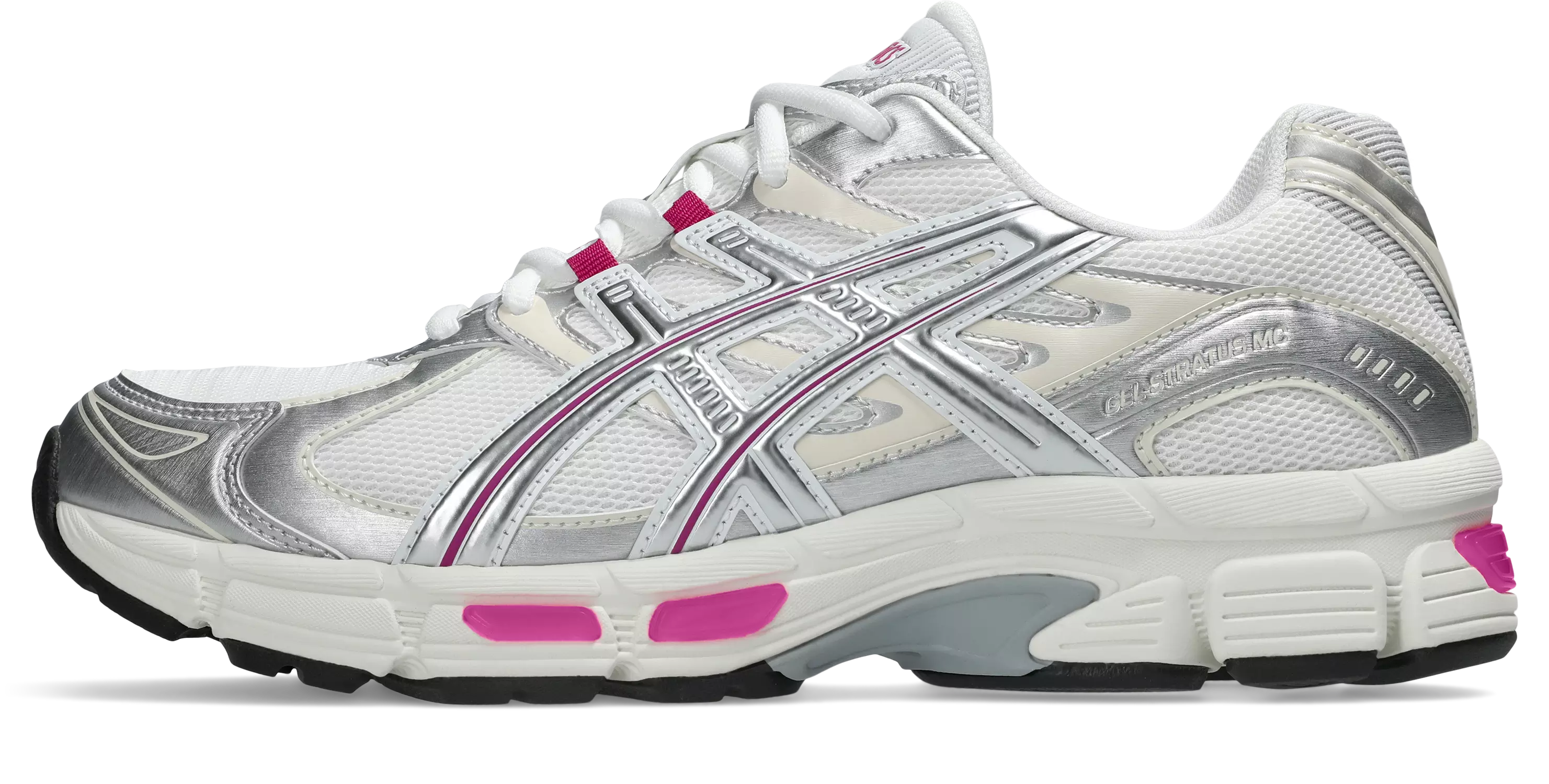 ASICS GEL-STRATUS MC "Raspberry" Shoe - WHITE/RASPBERRY