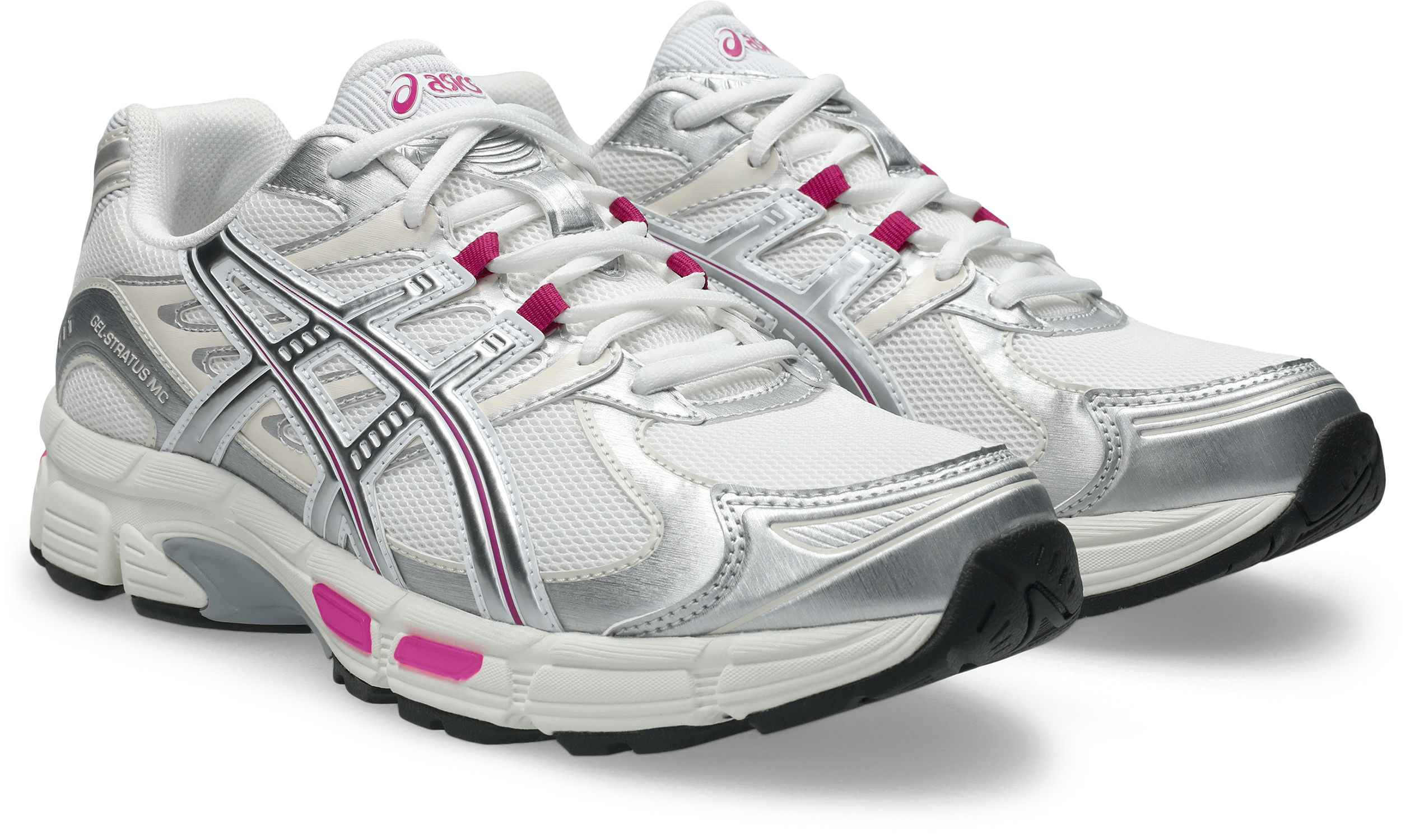 ASICS GEL-STRATUS MC "Raspberry" Shoe - WHITE/RASPBERRY Thumbnail View 6