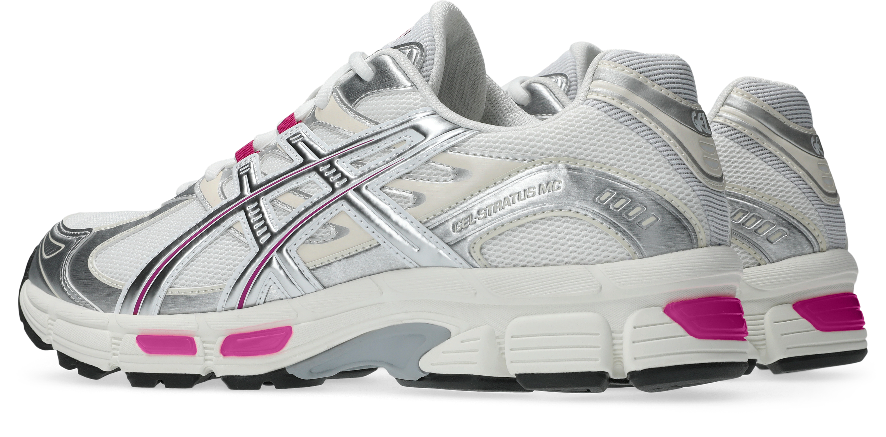 ASICS GEL-STRATUS MC "Raspberry" Shoe - WHITE/RASPBERRY Thumbnail View 8
