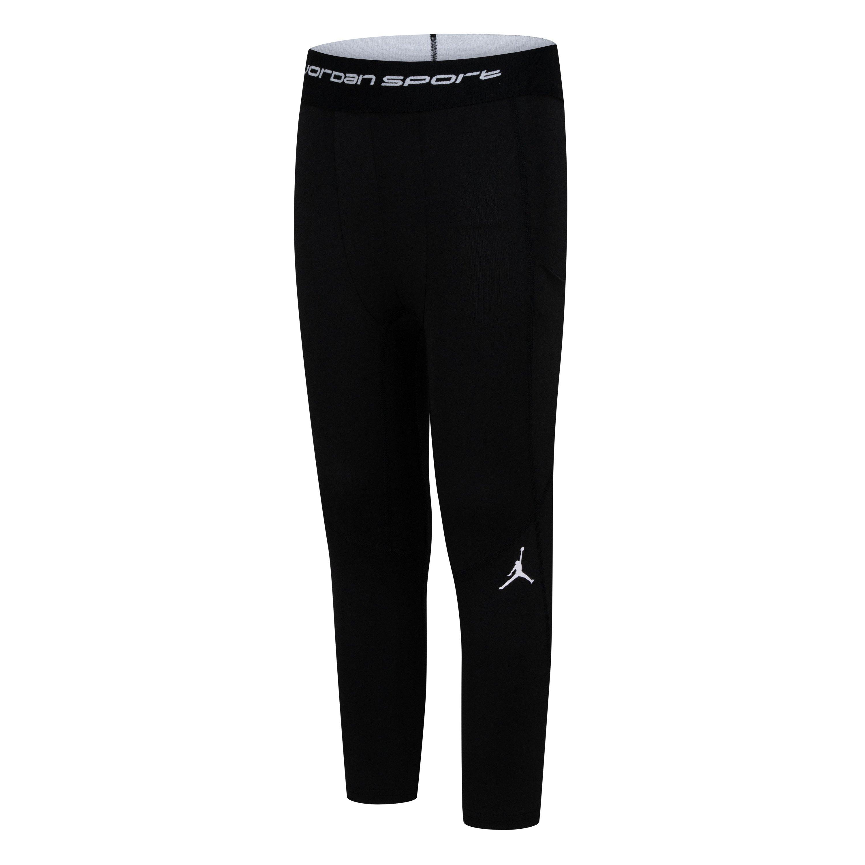 Jordan Big Kids' Dry Fit Compression Pants - BLACK Thumbnail View 1
