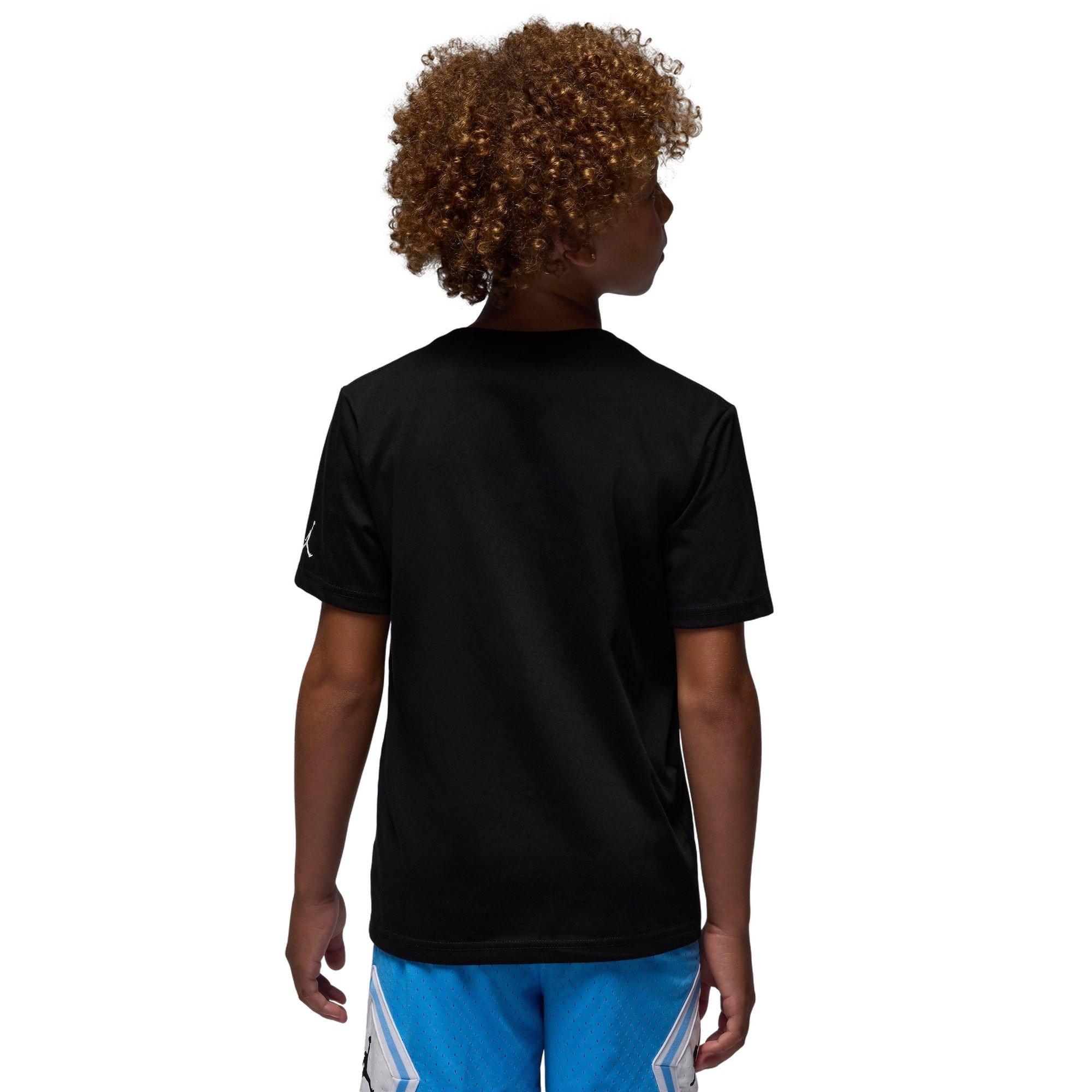 Jordan Big Kids' Compression Tee - BLACK Thumbnail View 2