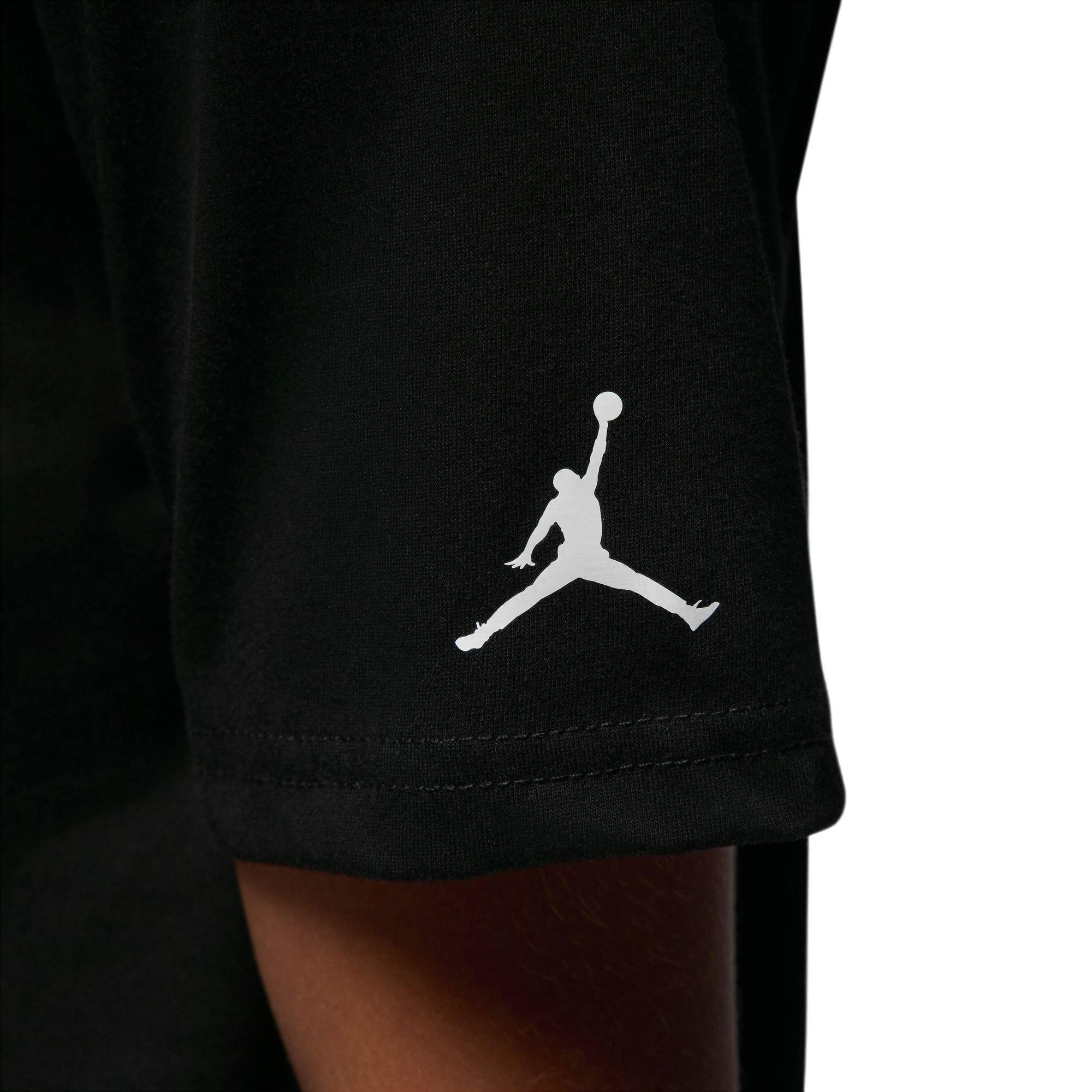 Jordan Big Kids' Compression Tee - BLACK Thumbnail View 4