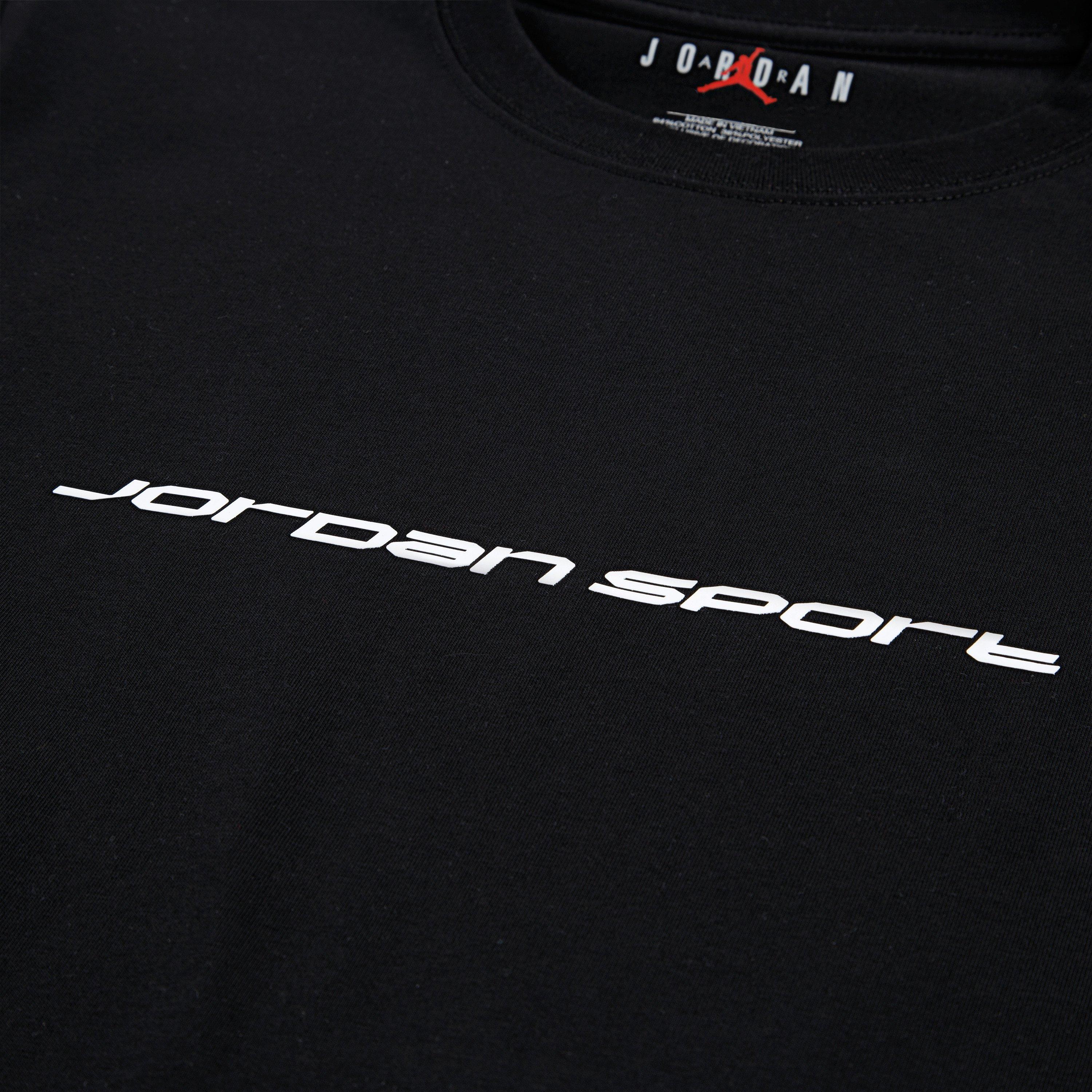 Jordan Big Kids' Compression Tee - BLACK Thumbnail View 6