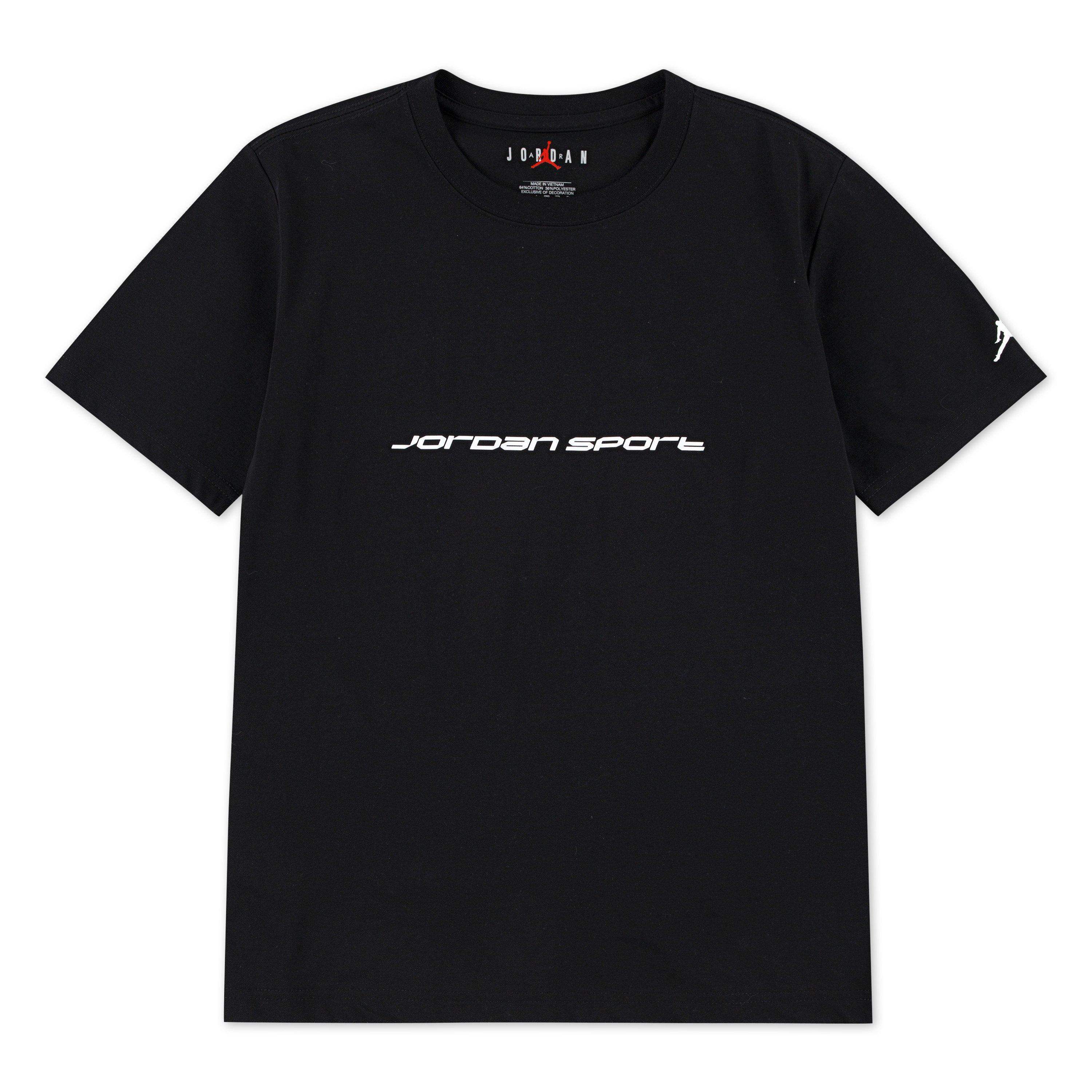 Jordan Big Kids' Compression Tee - BLACK Thumbnail View 7