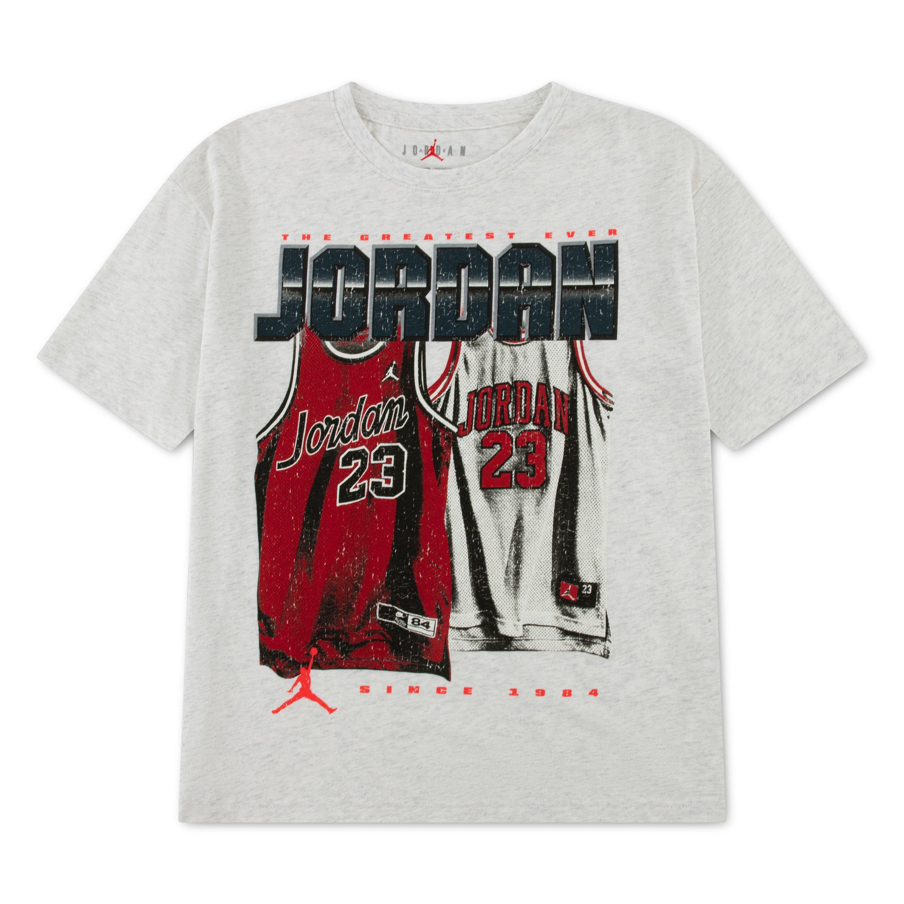 Jordan Big Kids' Home And Away Jersey Tee - GREY Thumbnail View 1