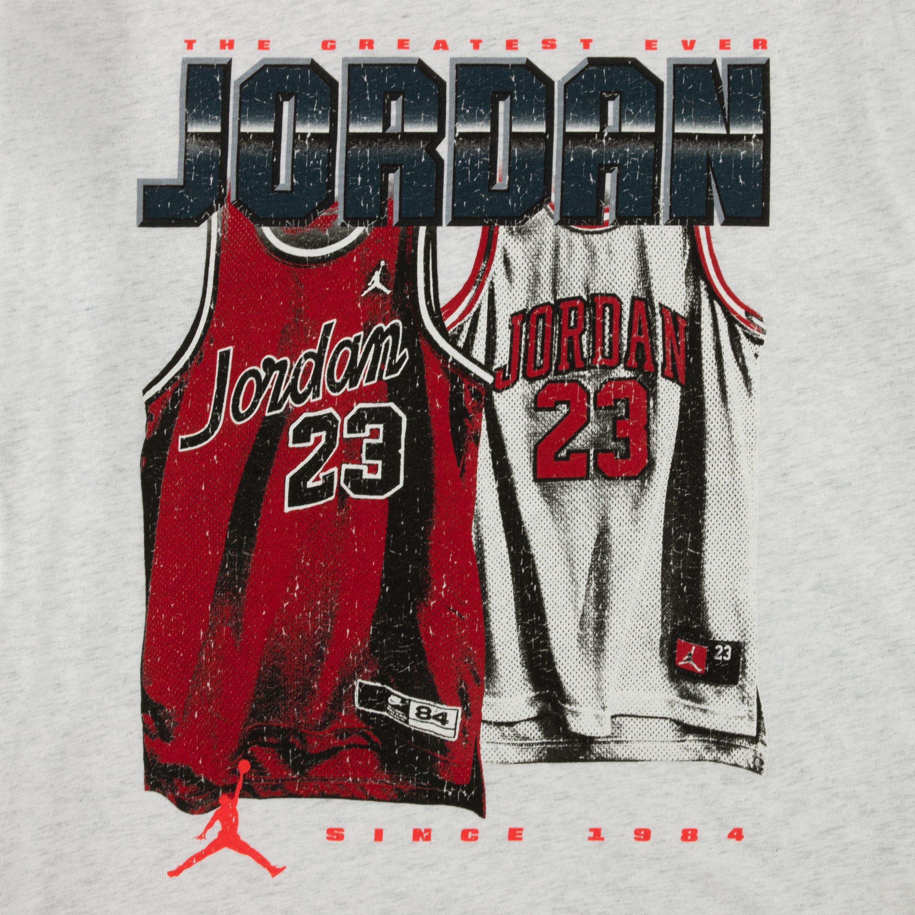 Jordan Big Kids' Home And Away Jersey Tee - GREY Thumbnail View 3