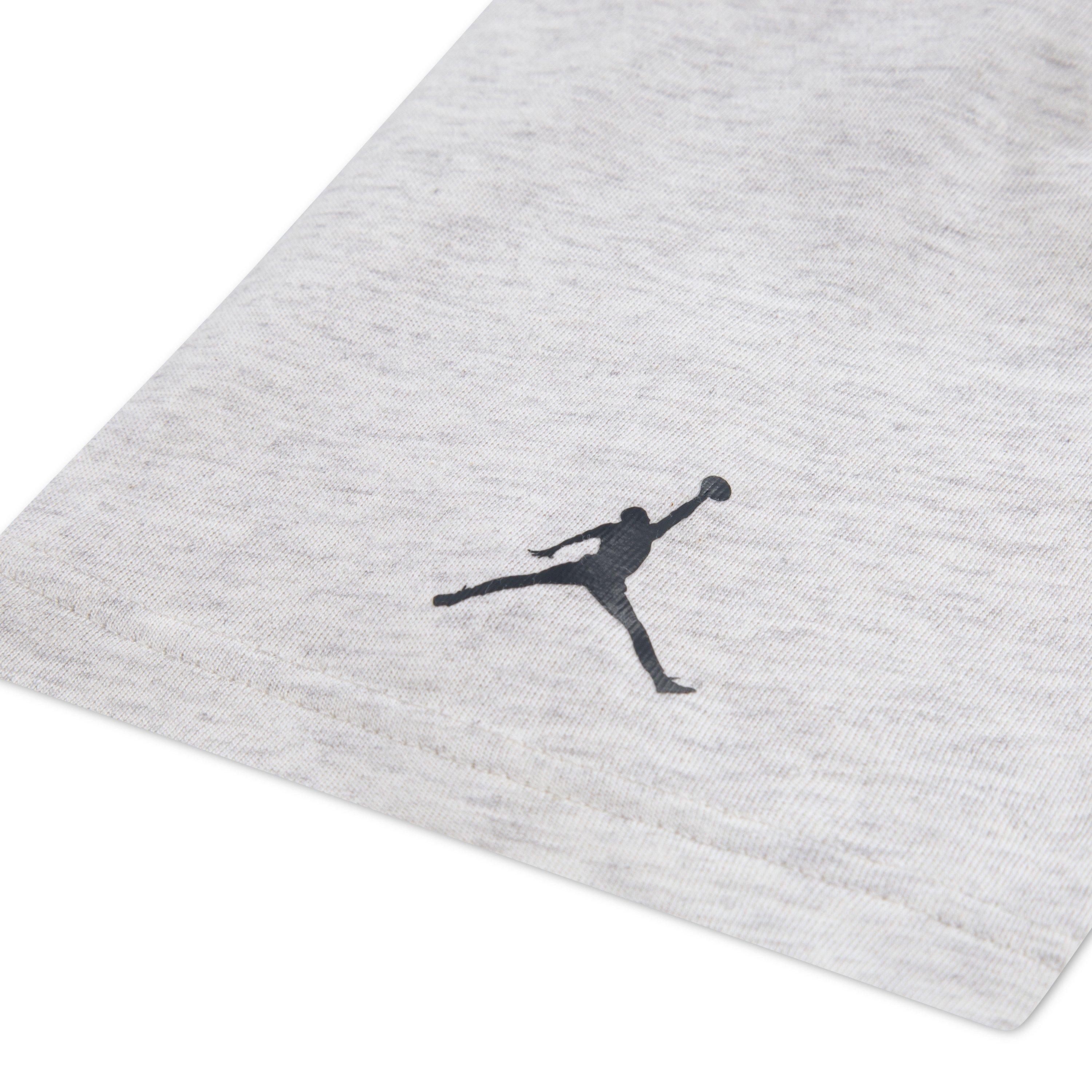 Jordan Big Kids' Slam Dunk Tee - GREY Thumbnail View 3