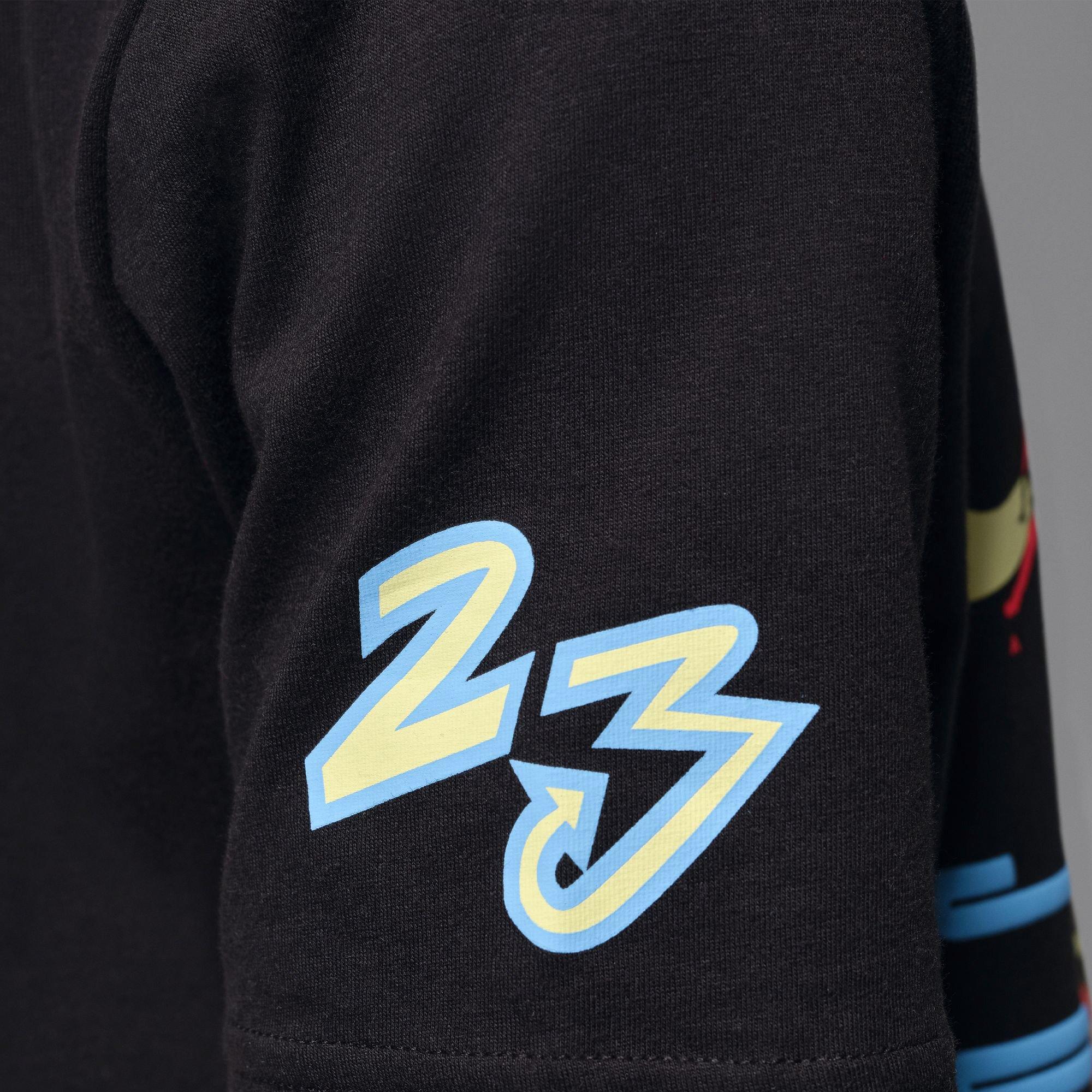 Jordan Big Kids' Dynasty Patch Tee - BLACK/MULTI Thumbnail View 10