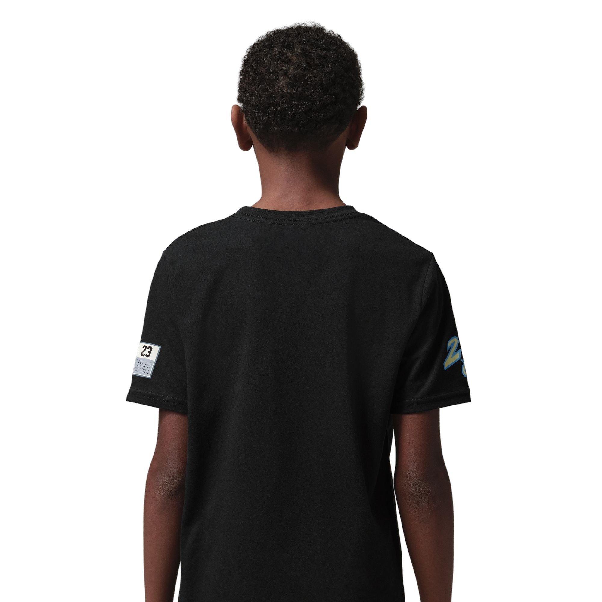 Jordan Big Kids' Dynasty Patch Tee - BLACK/MULTI Thumbnail View 2