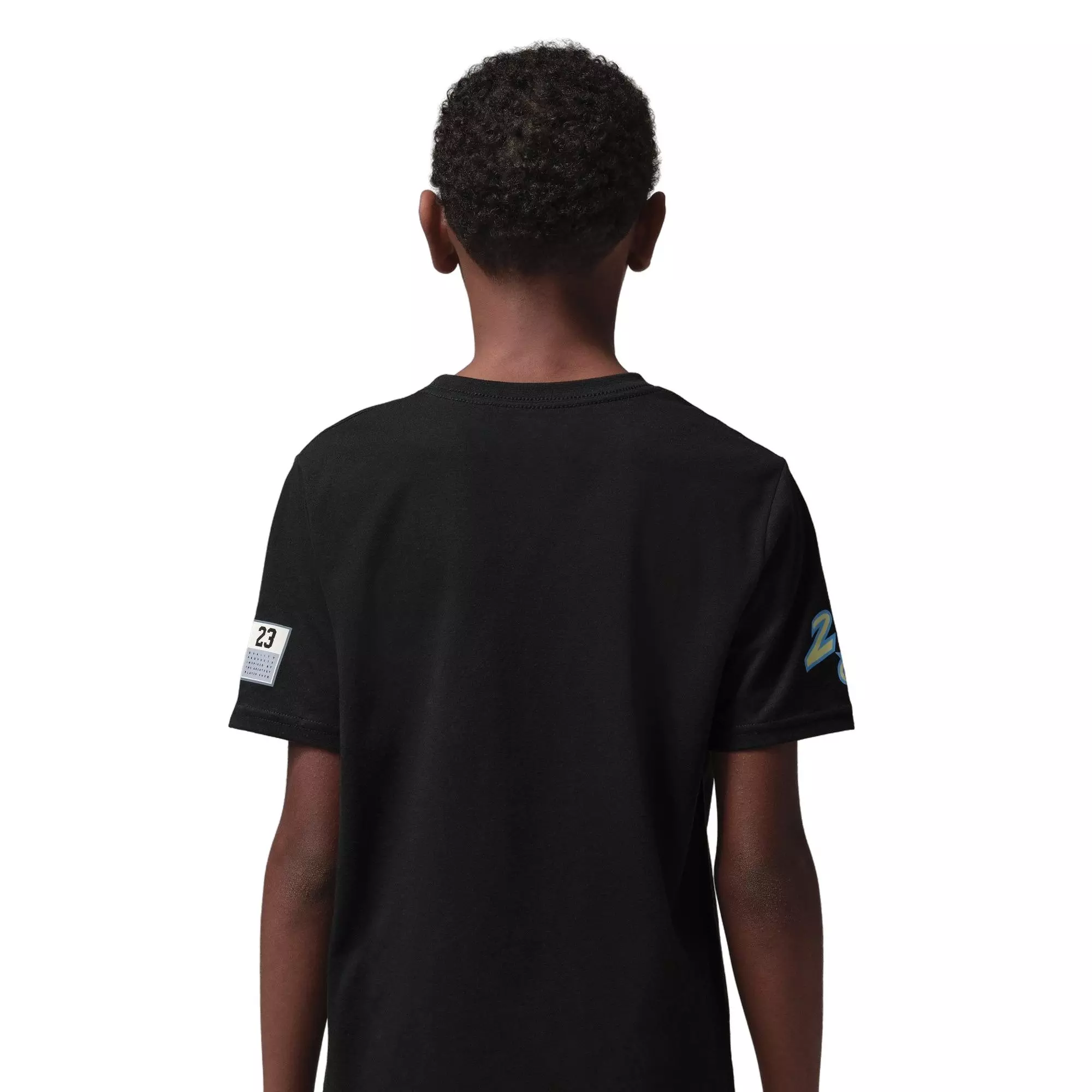 Jordan Big Kids' Dynasty Patch Tee - BLACK/MULTI