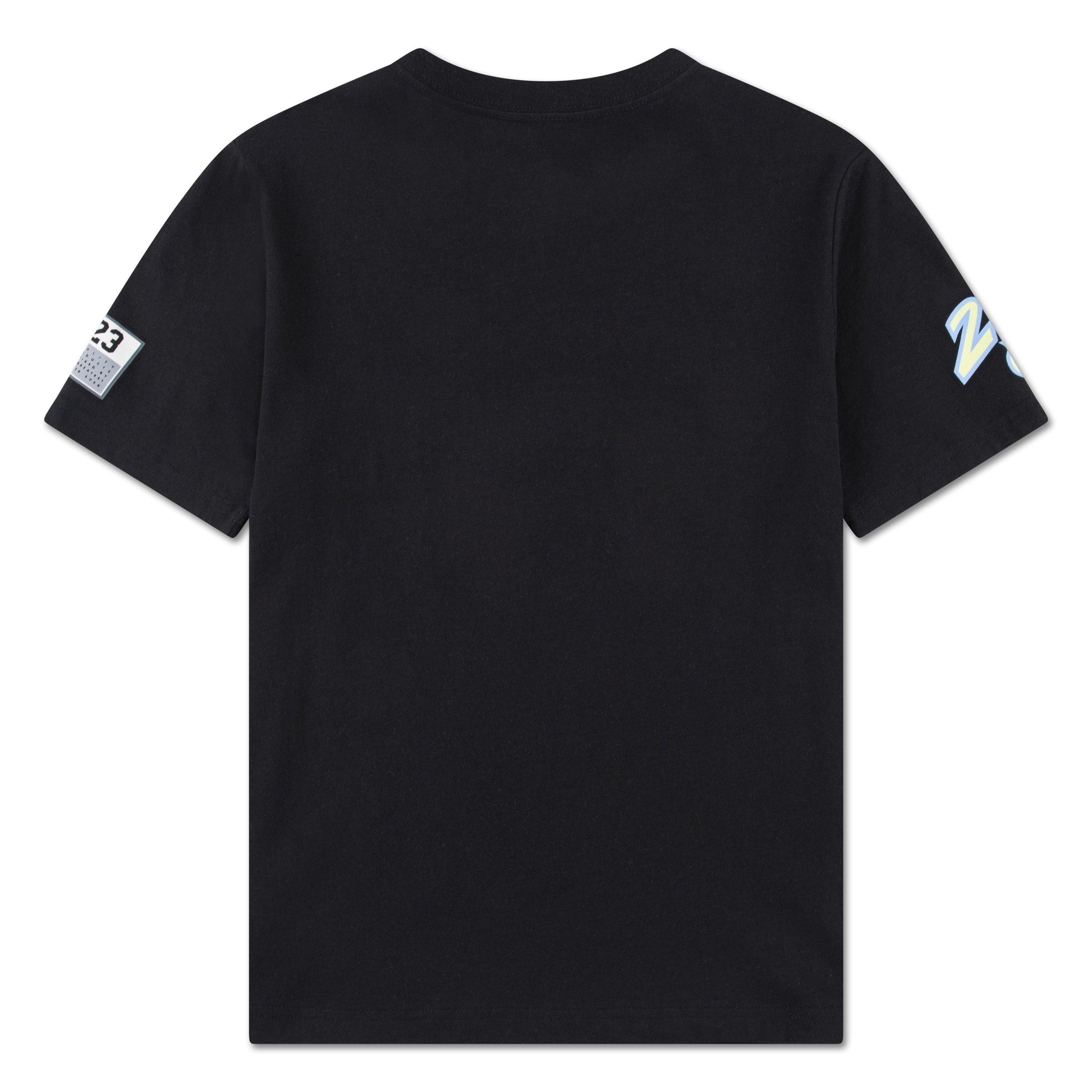 Jordan Big Kids' Dynasty Patch Tee - BLACK/MULTI Thumbnail View 5