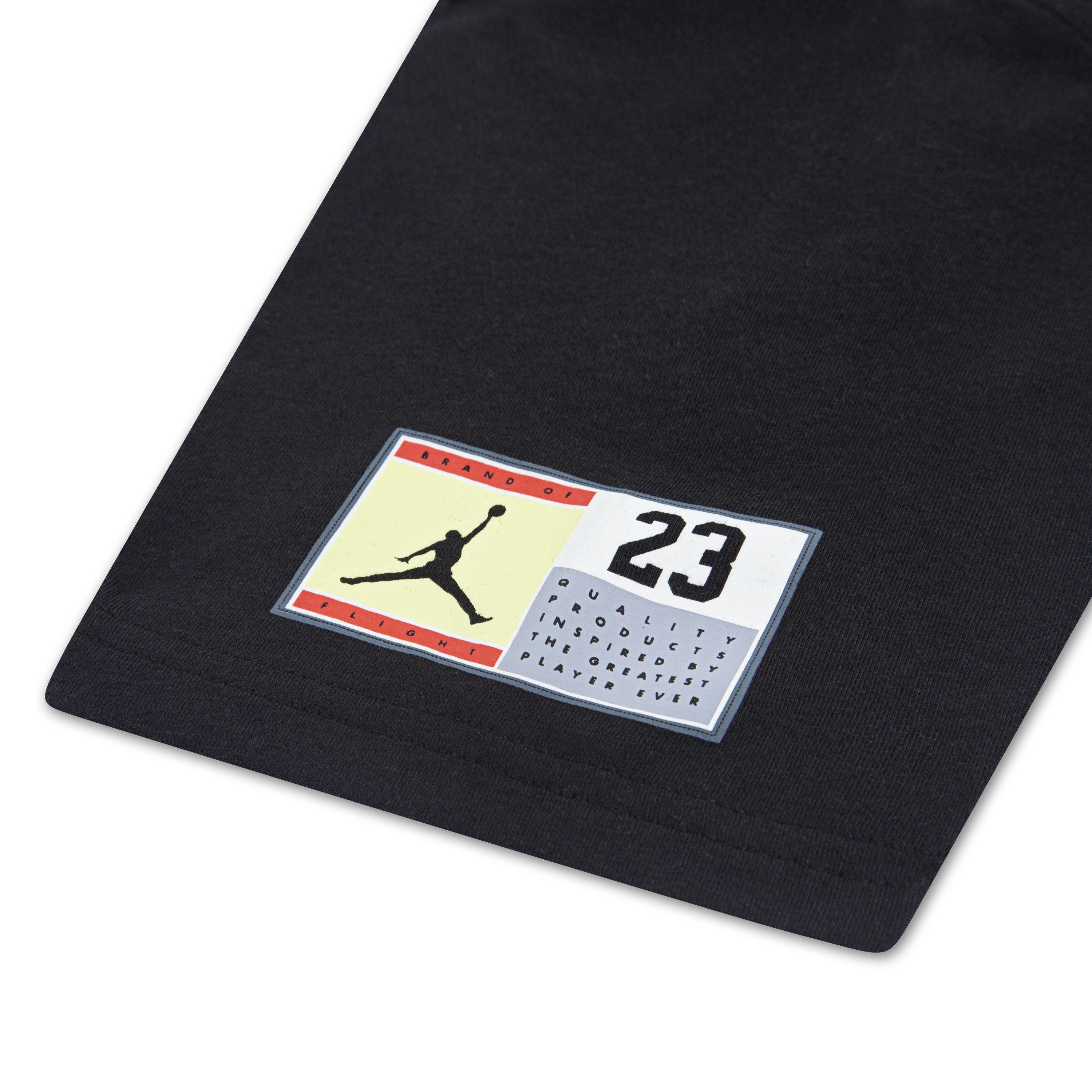Jordan Big Kids' Dynasty Patch Tee - BLACK/MULTI Thumbnail View 7