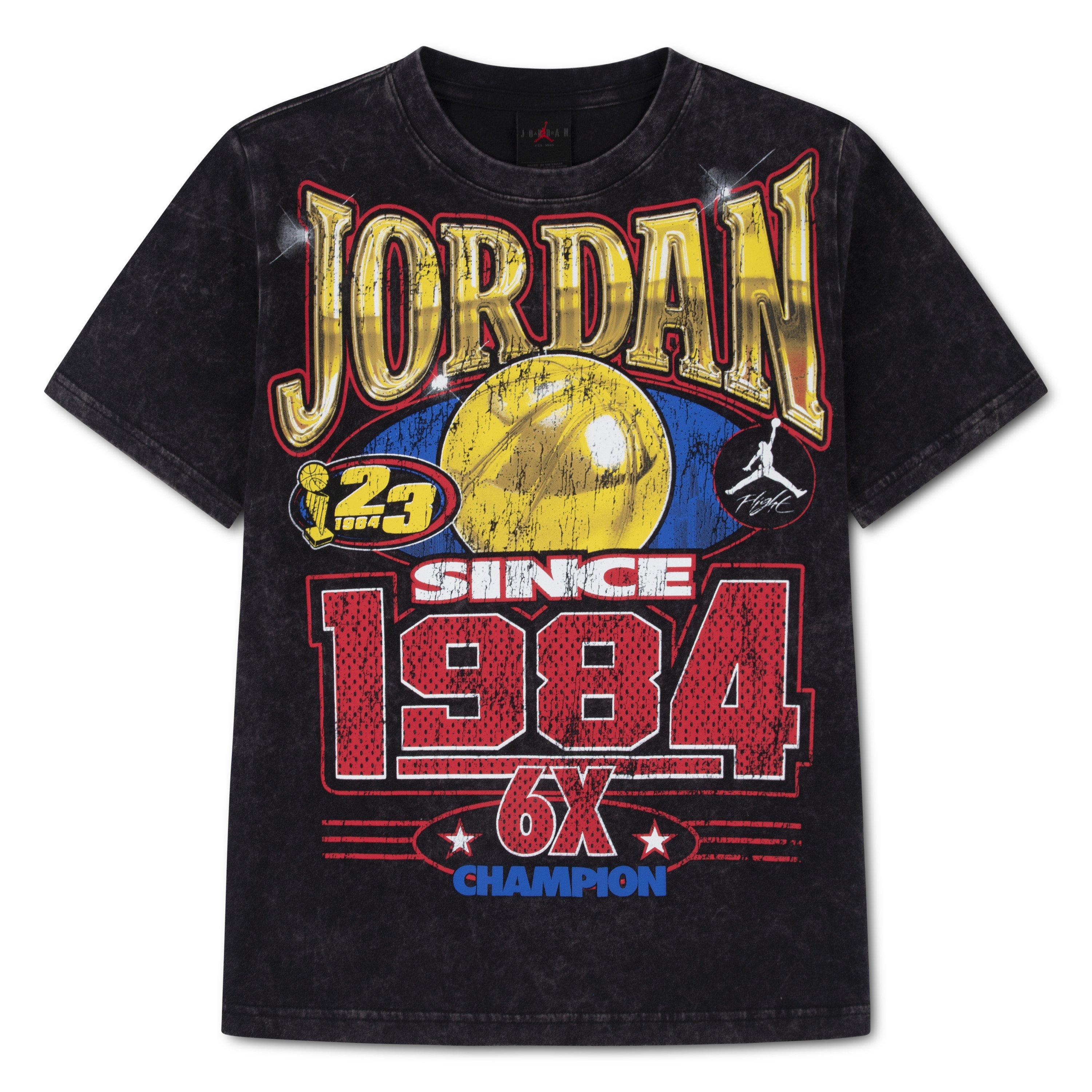 Jordan Big Kids' Since 84 Tee - BLACK Thumbnail View 1