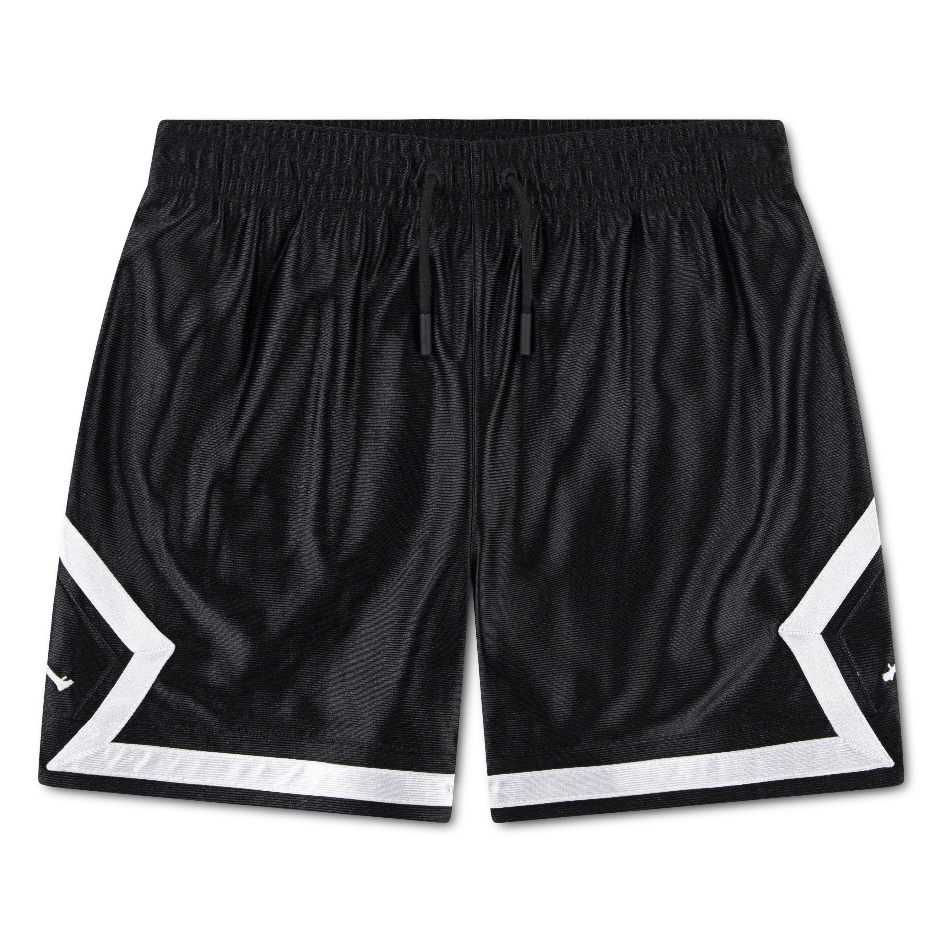 Jordan Big Girls' Durasheen Diamond Shorts - Black - BLACK Thumbnail View 2