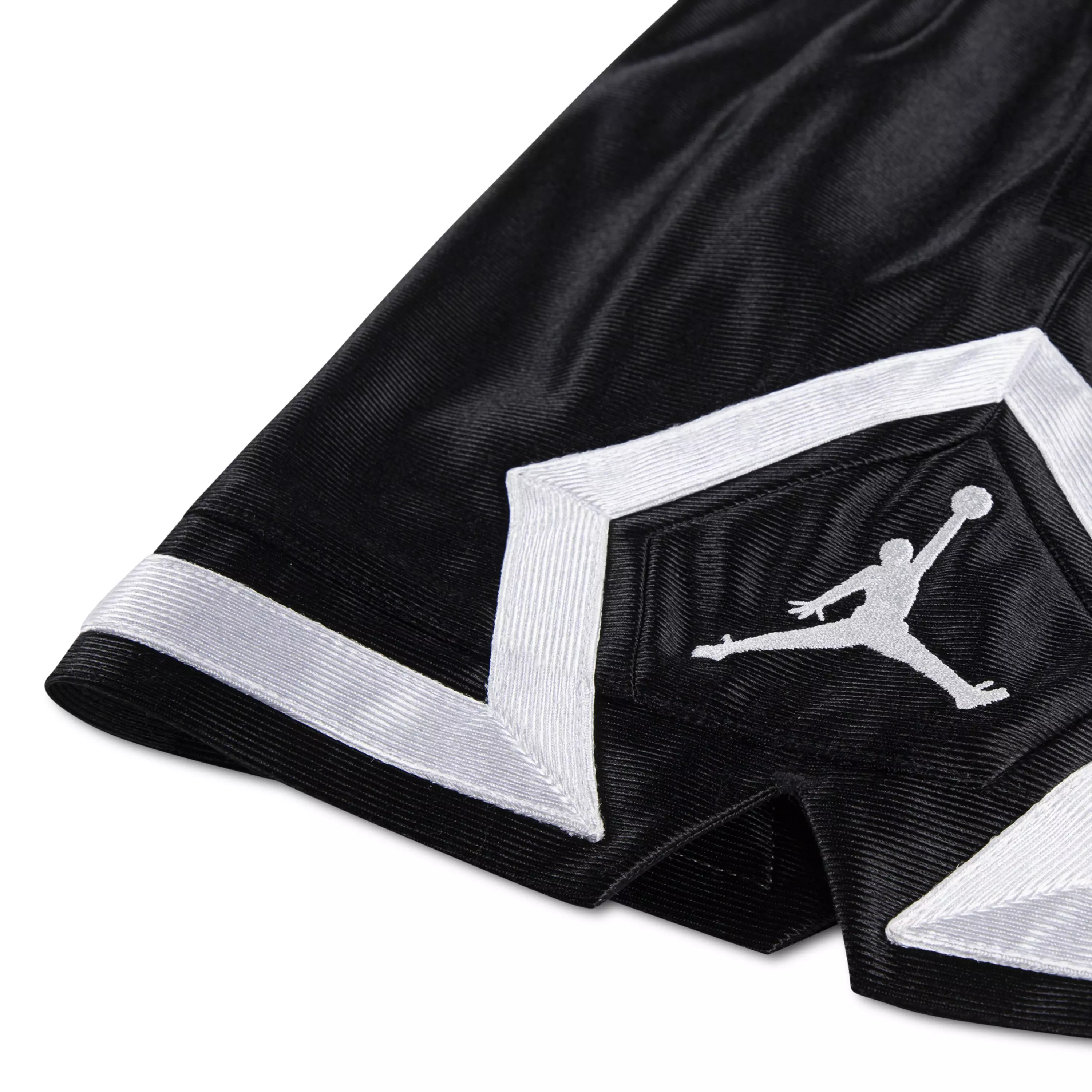 Jordan Big Girls' Durasheen Diamond Shorts - Black - BLACK