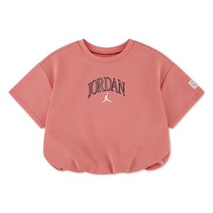 Jordan Big Girls' Flower of Friendship Bubble Hem Tee