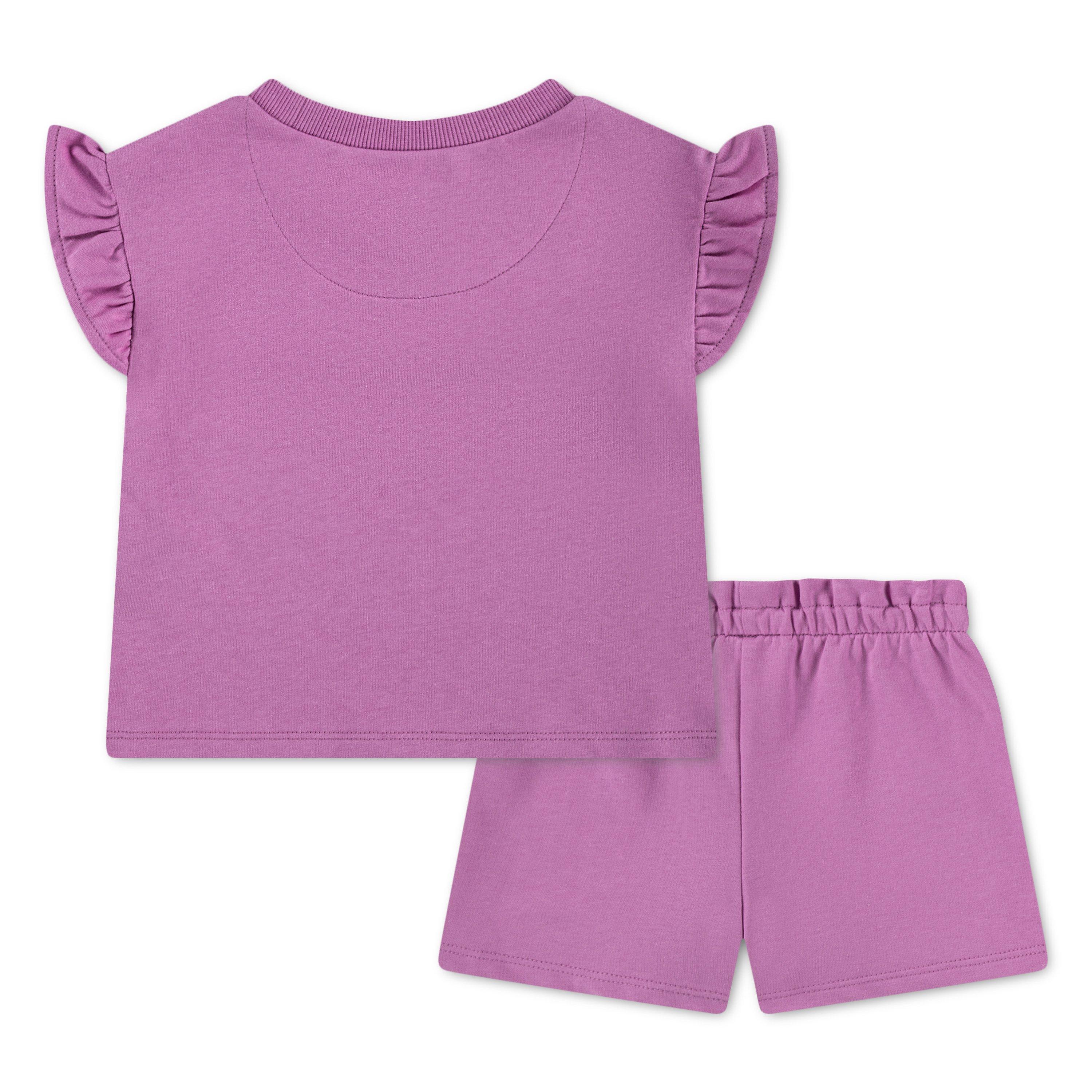 Nike Toddler Girls' Pink French Terry Short Set - PINK Thumbnail View 2