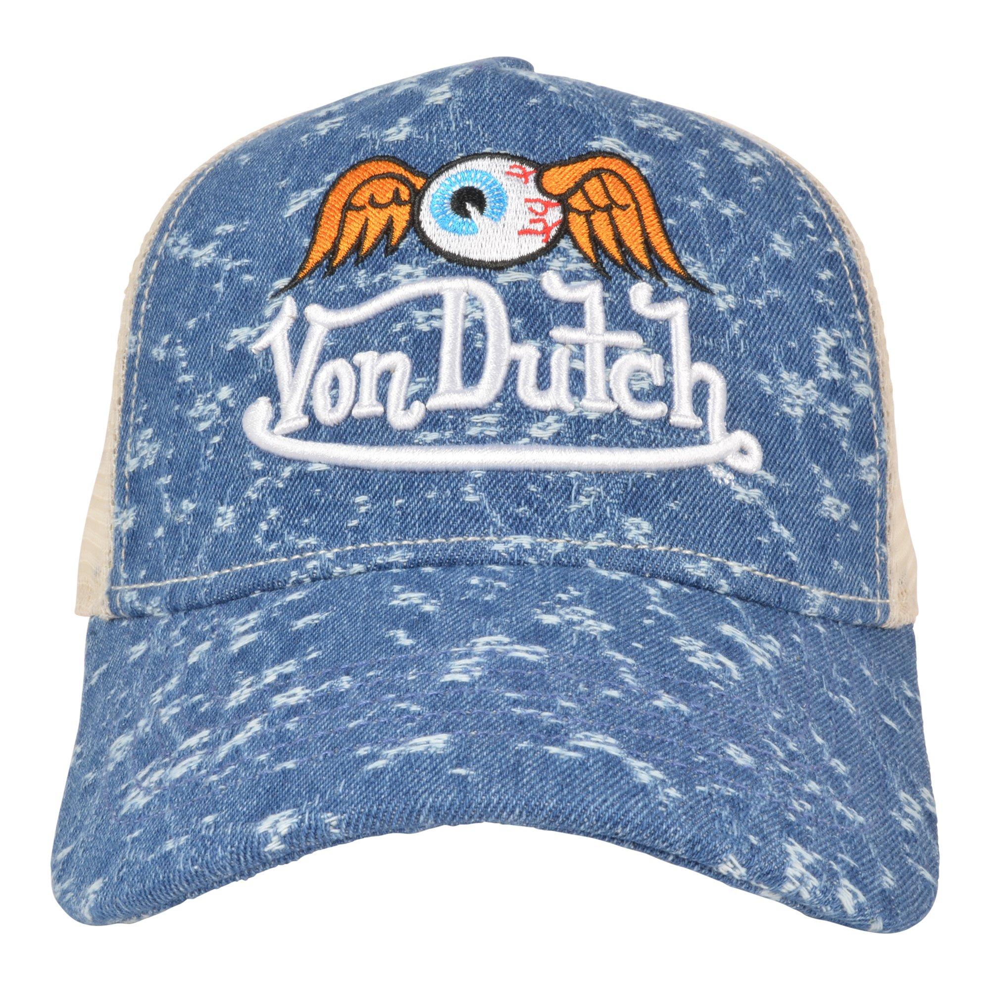 Von Dutch Miller Trucker Hat-Blue - NAVY Thumbnail View 3