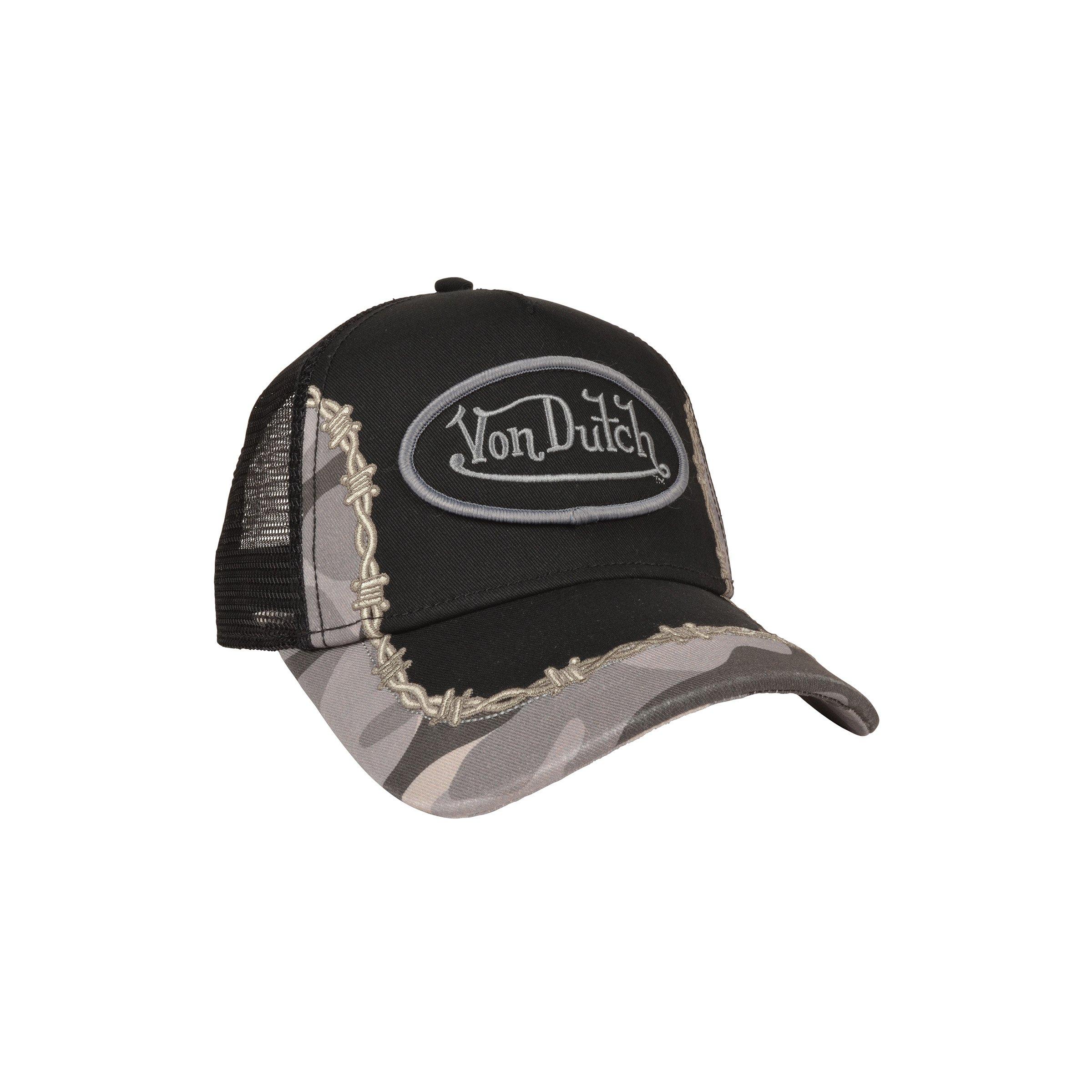 Von Dutch Ironbarb Black Trucker Hat