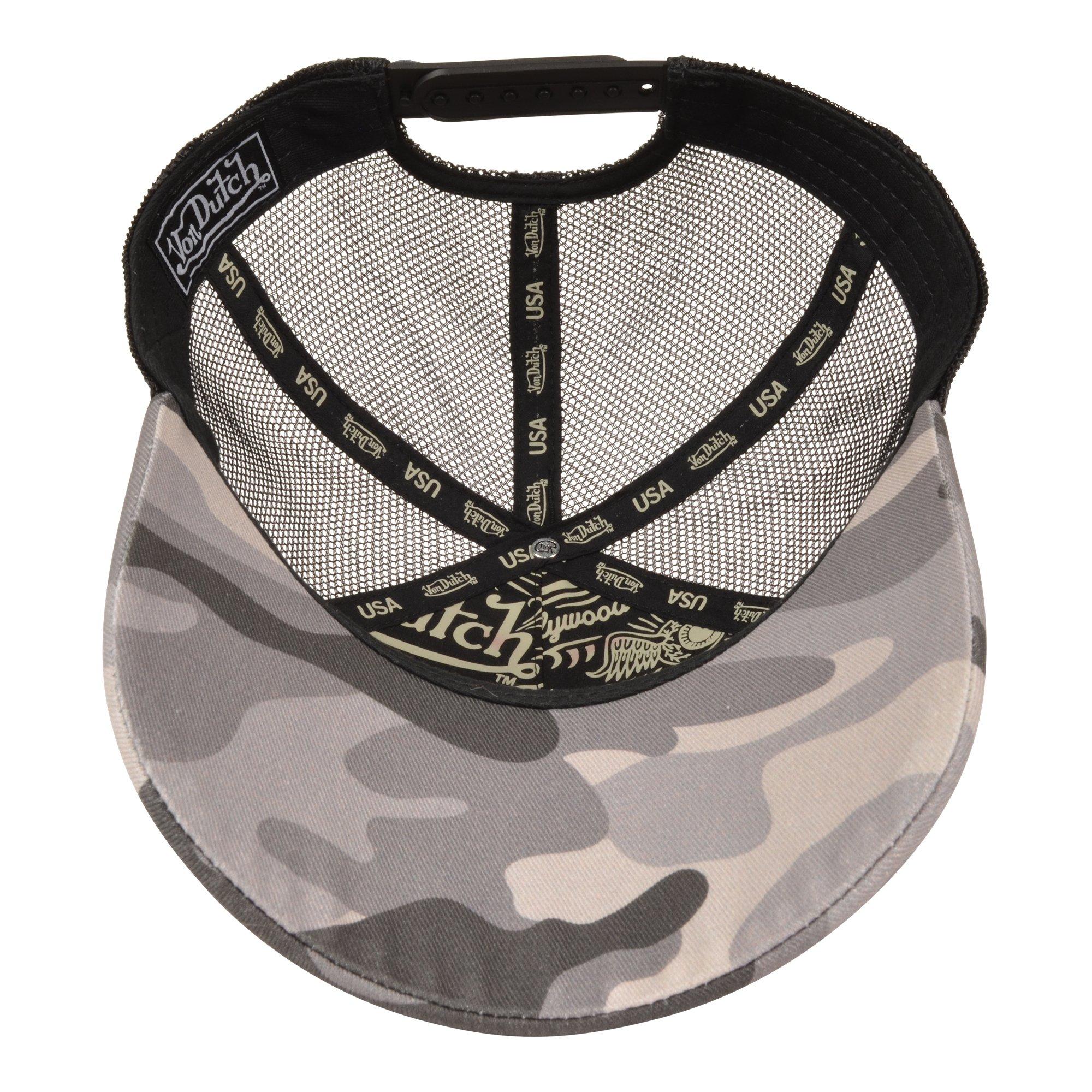 Von Dutch Ironbarb Trucker Hat-Black - BLACK/GREY Thumbnail View 4