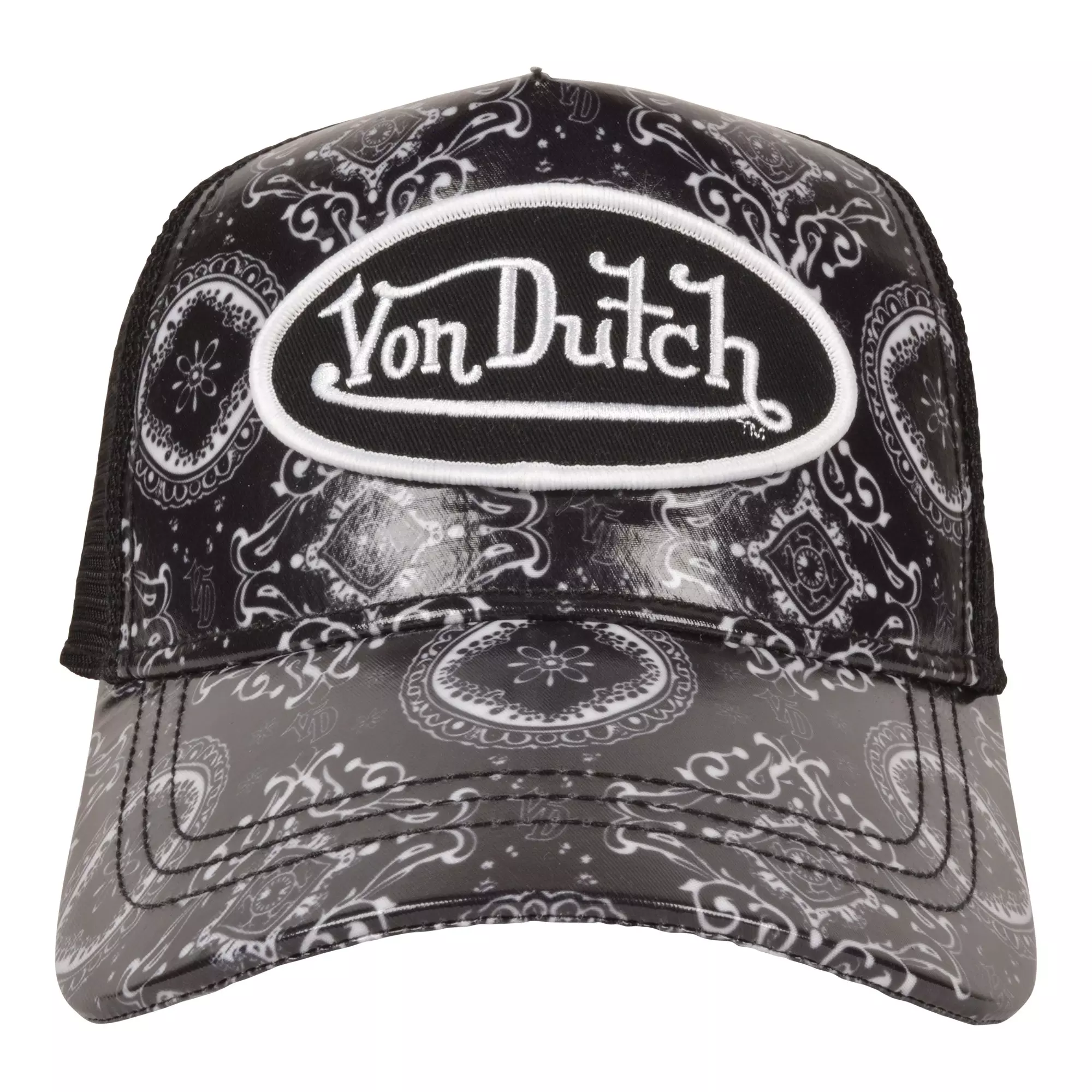 Von Dutch Bandit Trucker Hat-Black - BLACK