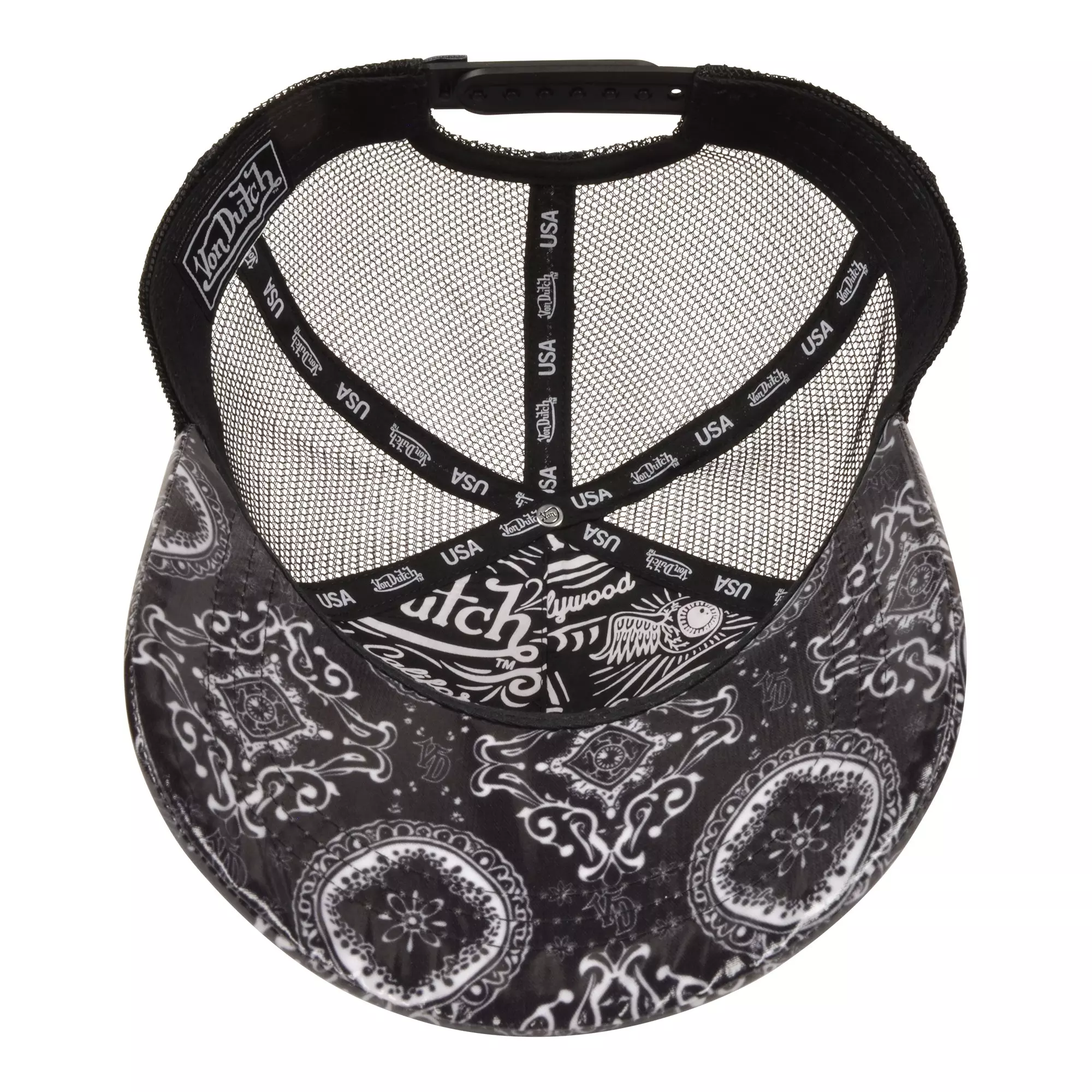 Von Dutch Bandit Trucker Hat-Black - BLACK