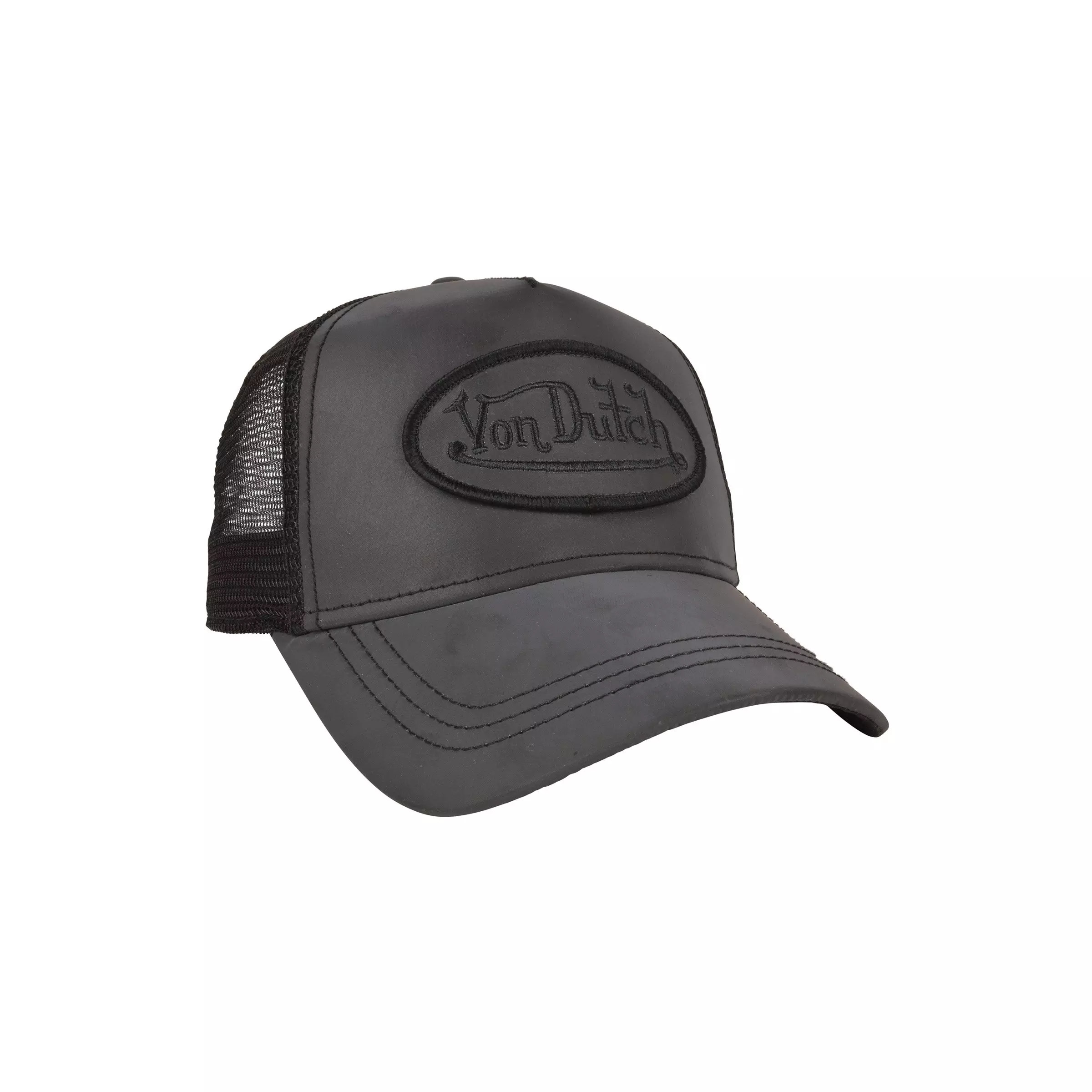 Von Dutch Reflective Night Vision Trucker Hat - Black - BLACK