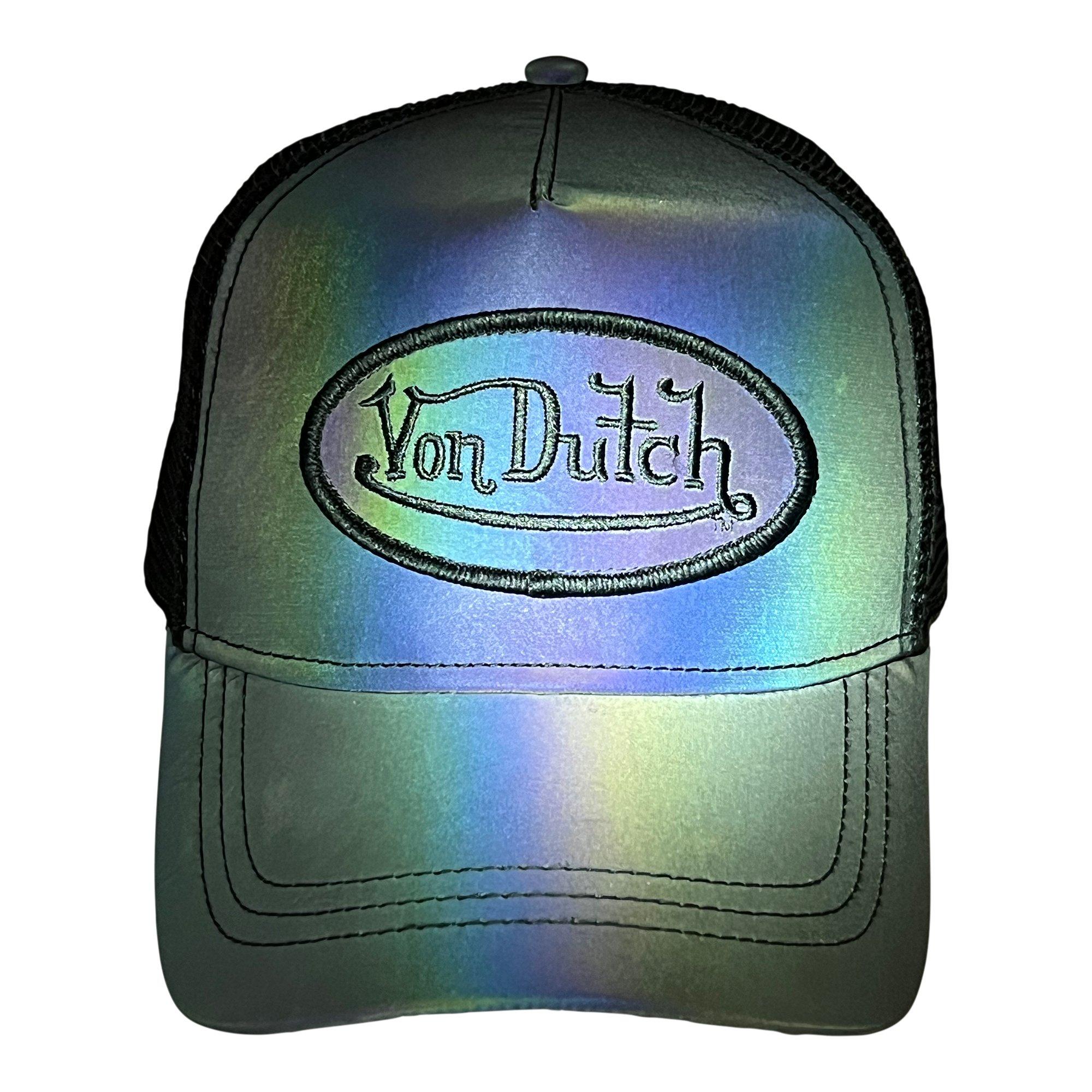 Von Dutch Reflective Night Vision Trucker Hat - Black - BLACK Thumbnail View 4