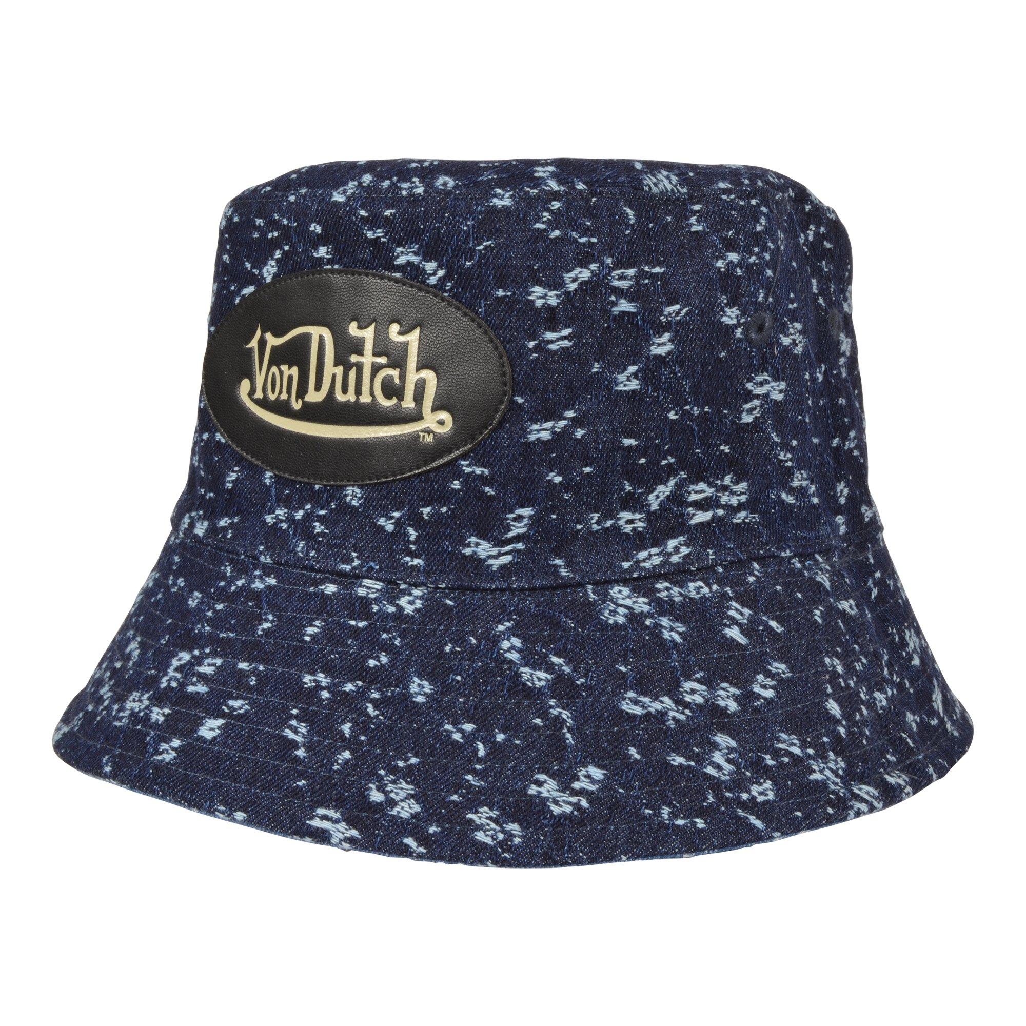Von Dutch Miller Reversible Bucket Hat-Blue/Navy - BLACK/BLUE Thumbnail View 4
