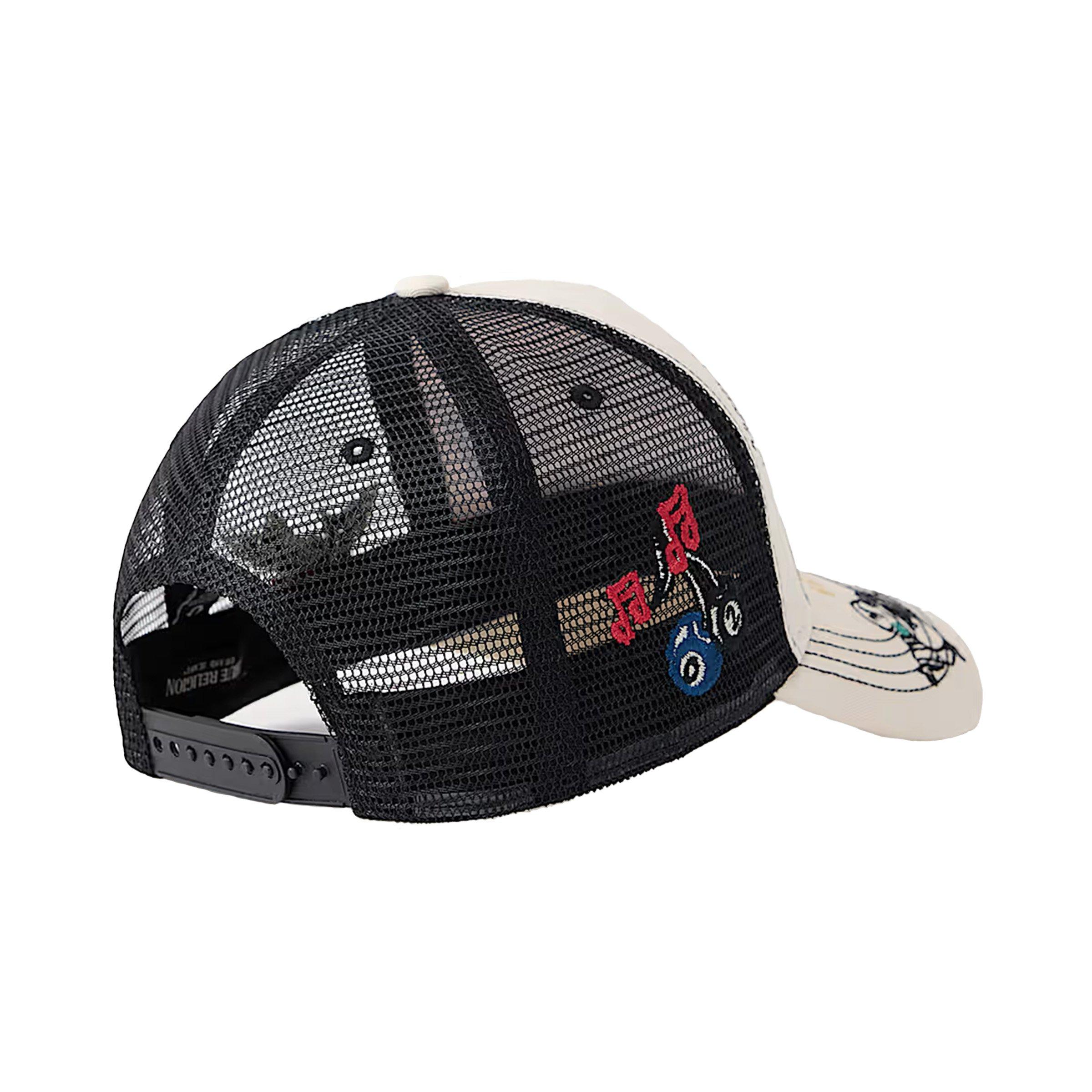 True Religion Flame Trucker Hat - White - WHITE Thumbnail View 4