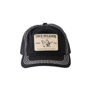 True Religion Big T. Concert Patch Trucker Hat-Black