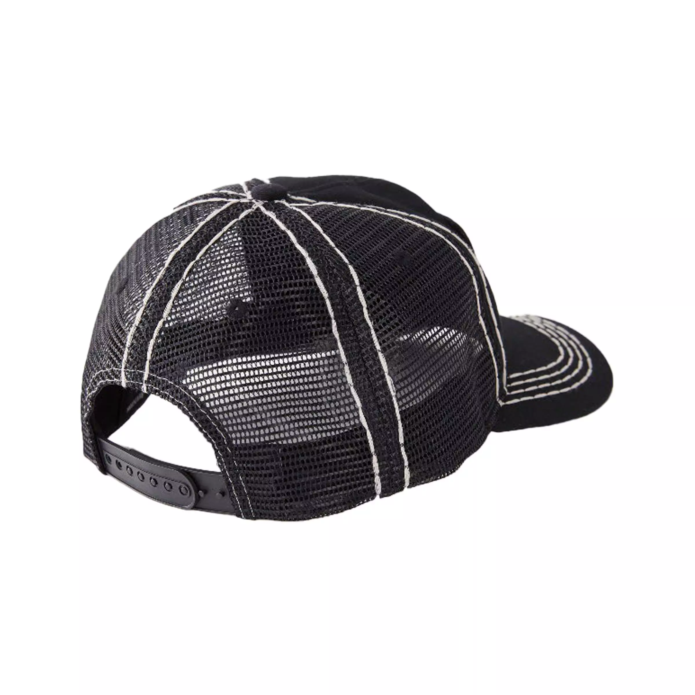 True Religion Big T. Concert Patch Trucker Hat-Black - BLACK