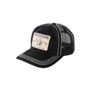 True Religion Big T. Concert Patch Trucker Hat-Black