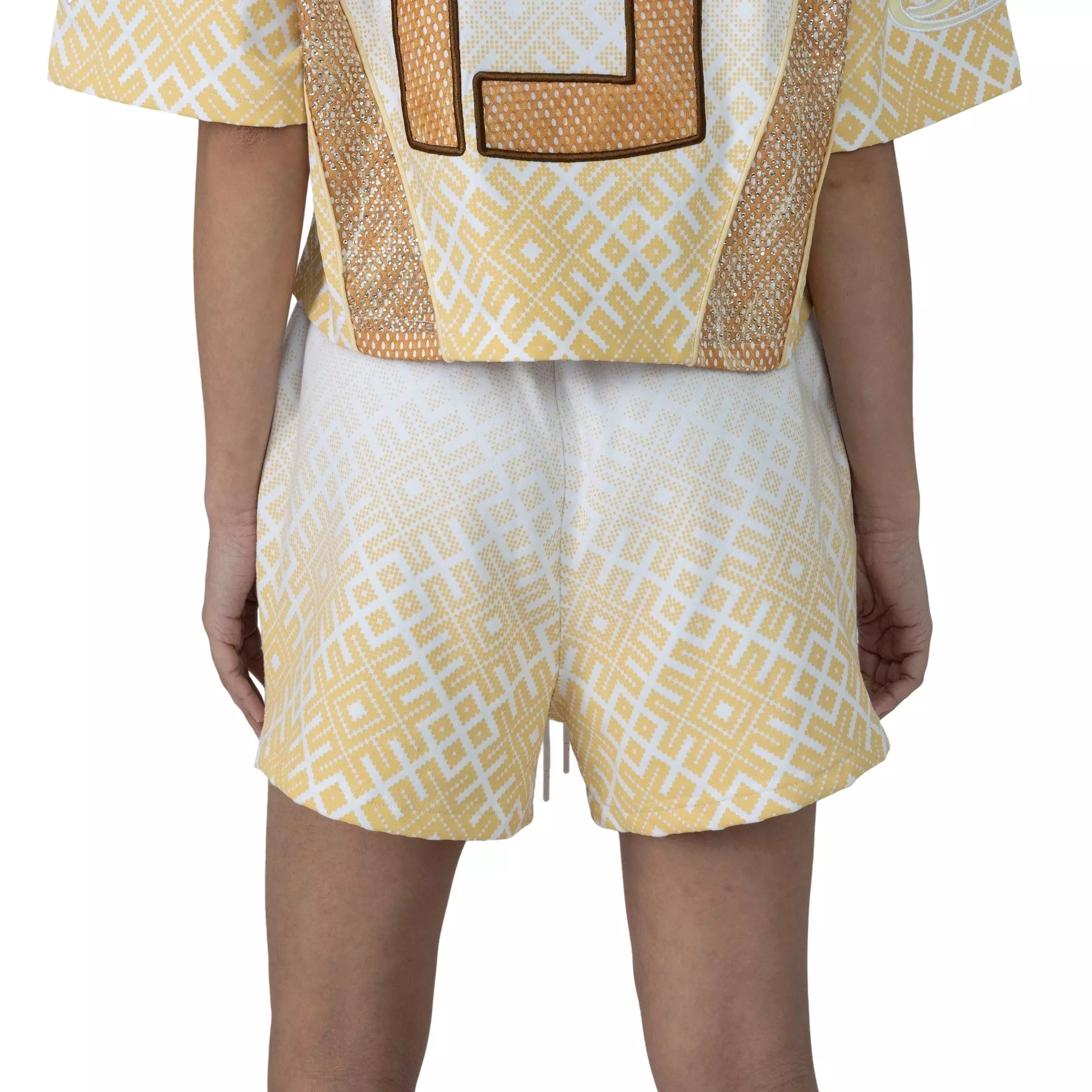 Smoke Rise Women's Gold Mesh Shorts - GOLD