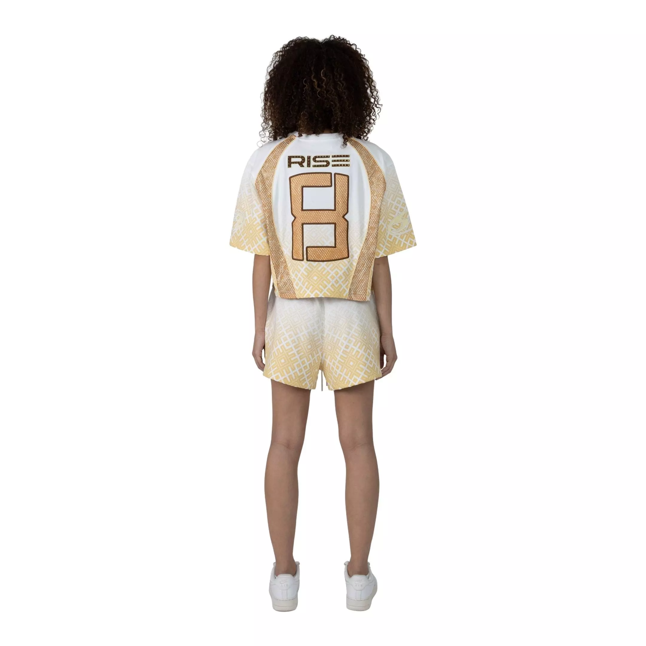 Smoke Rise Women's Gold Mesh Tee - GOLD