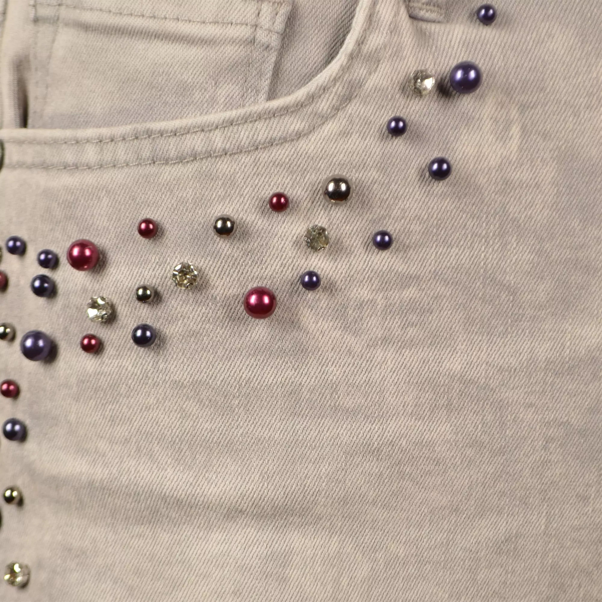 Smoke Rise Women's Skull Lips Shorts - GREY