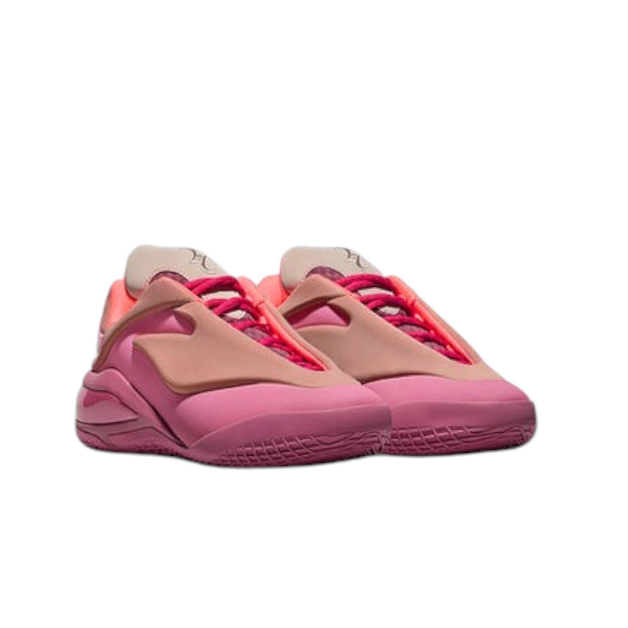 Converse Shai 001 Lace Up "Berry" Grade School Kids' Basketball Shoe - PURPLE/PINK