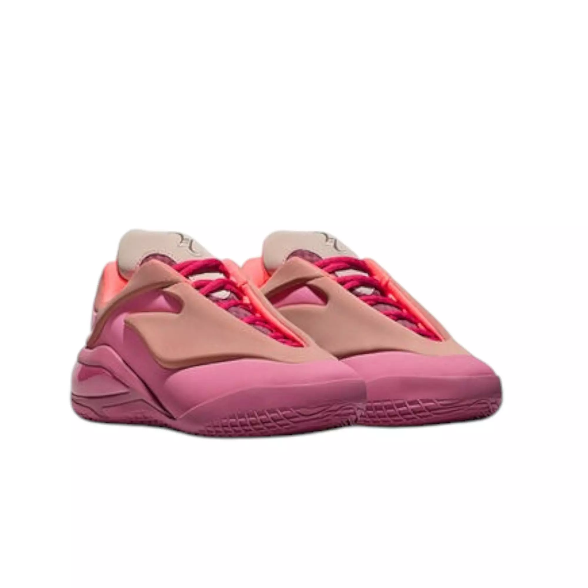 Converse Shai 001 Lace Up "Berry" Grade School Kids' Basketball Shoe - PURPLE/PINK