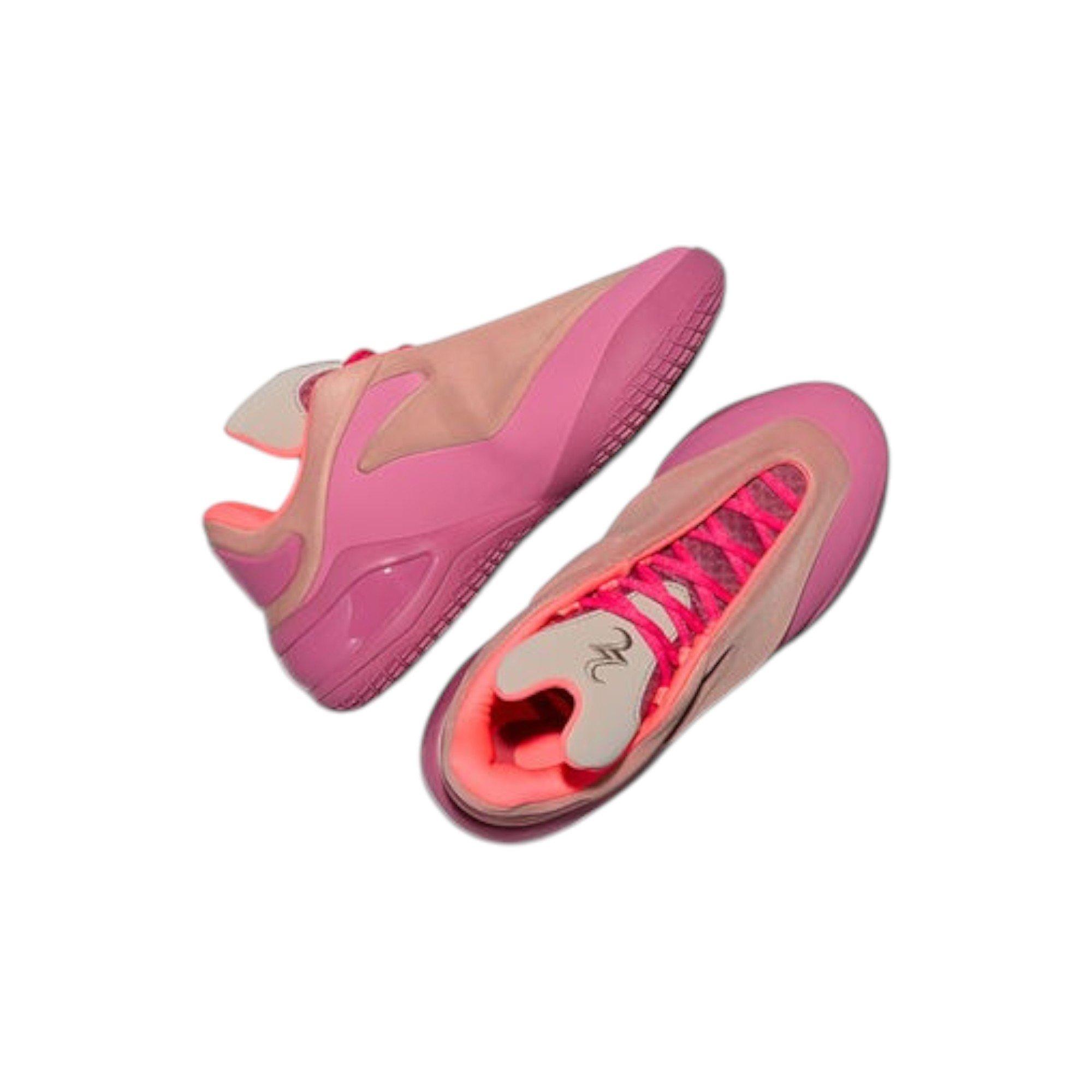 Converse Shai 001 Lace Up "Berry" Grade School Kids' Basketball Shoe - PURPLE/PINK