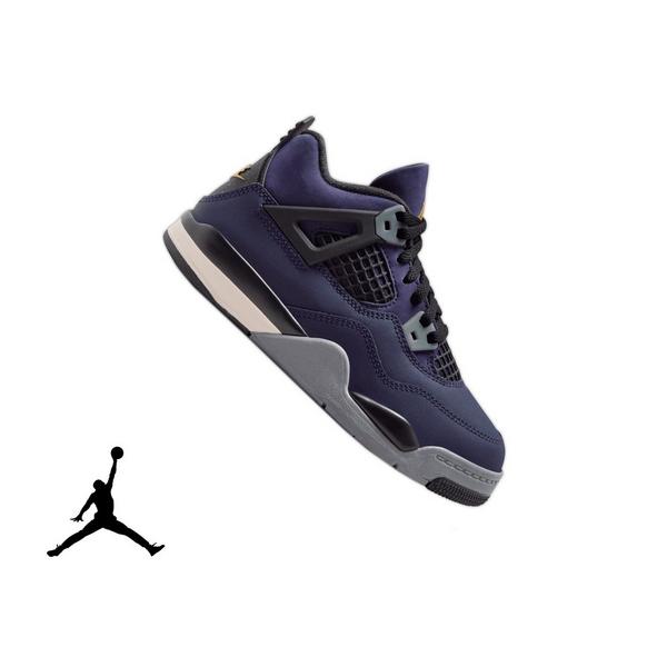 Jordan 4 Retro "Imperial Purple" Preschool Kids' Shoe