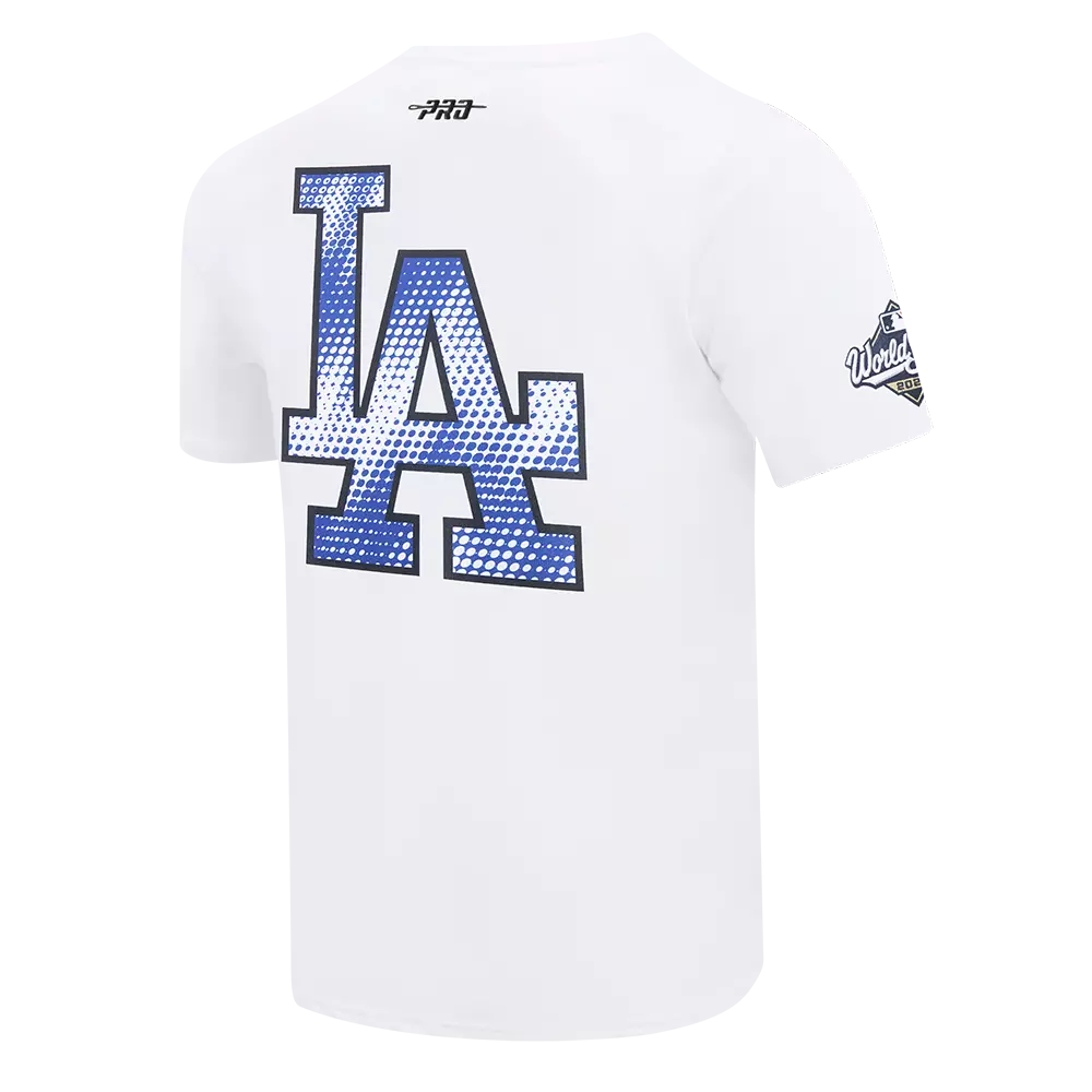 Pro Standard Los Angeles Dodgers Blueprint Tee - White/Blue - WHITE/BLUE
