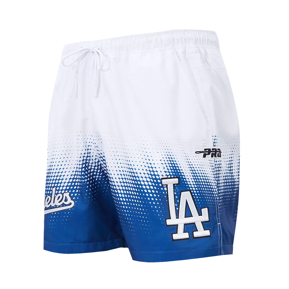 Pro Standard Los Angeles Dodgers Blueprint Shorts - White/Blue - WHITE/BLUE