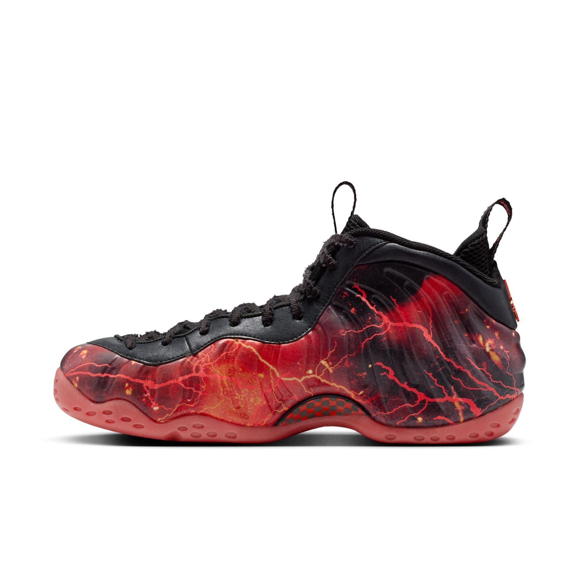 Nike Air Foamposite One "Stranger Things" Men's Shoe - BLACK/BRIGHT CRIMSON/OFF NOIR Thumbnail View 12